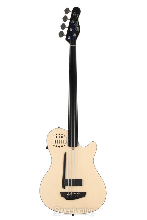 Godin A4 Ultra Fretless Bass Guitar - Natural