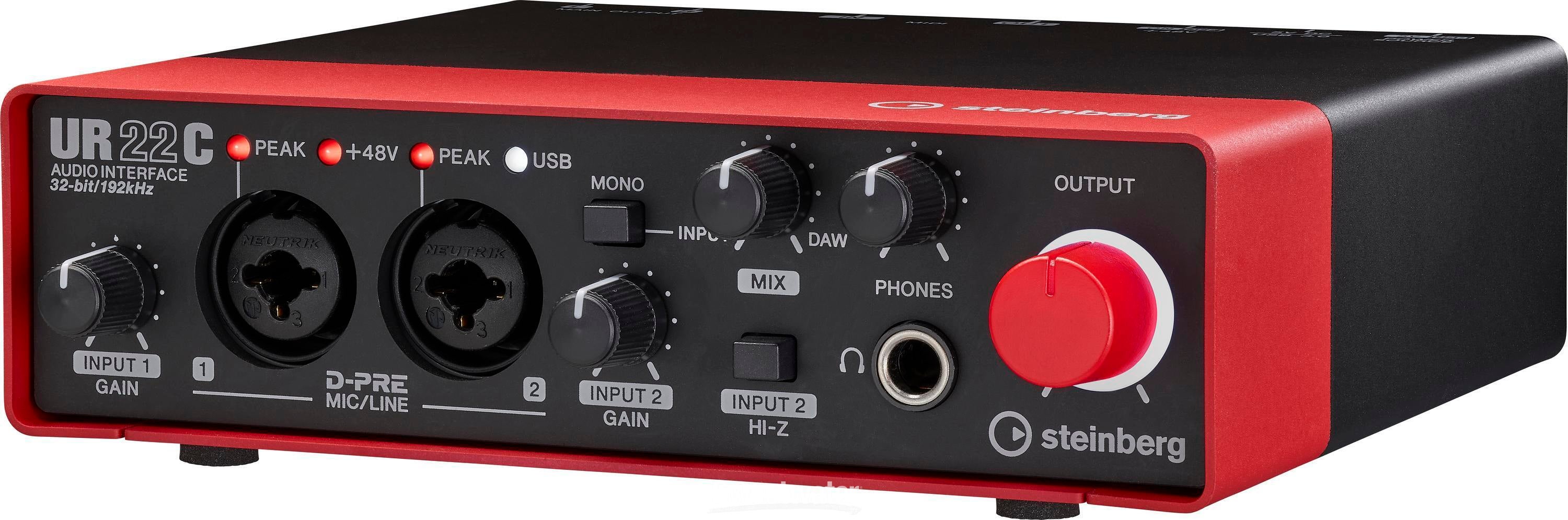 Steinberg UR22C USB Audio Interface - Red | Sweetwater