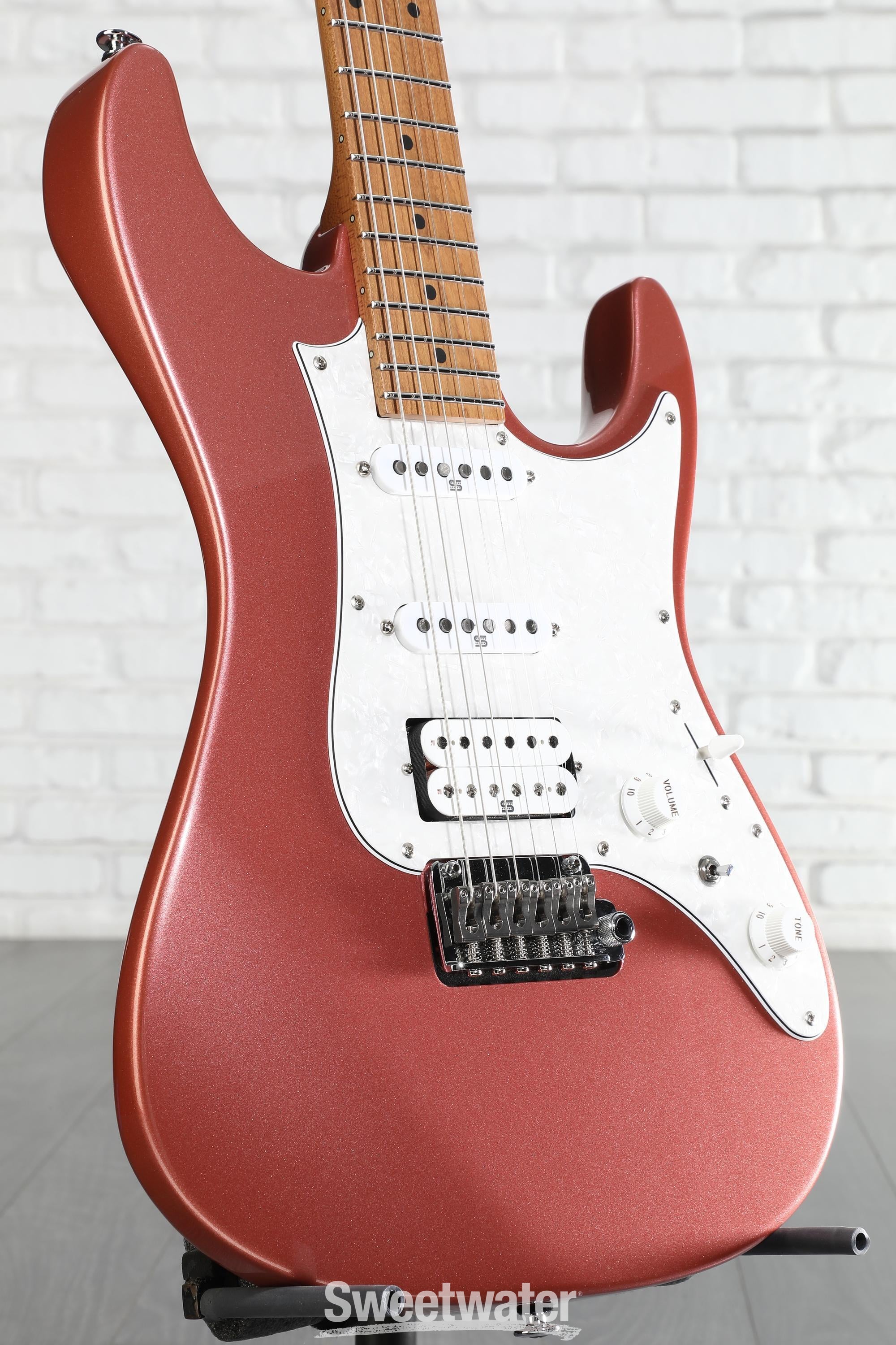 Ibanez Prestige AZ2204 Electric Guitar - Hazy Rose Metallic