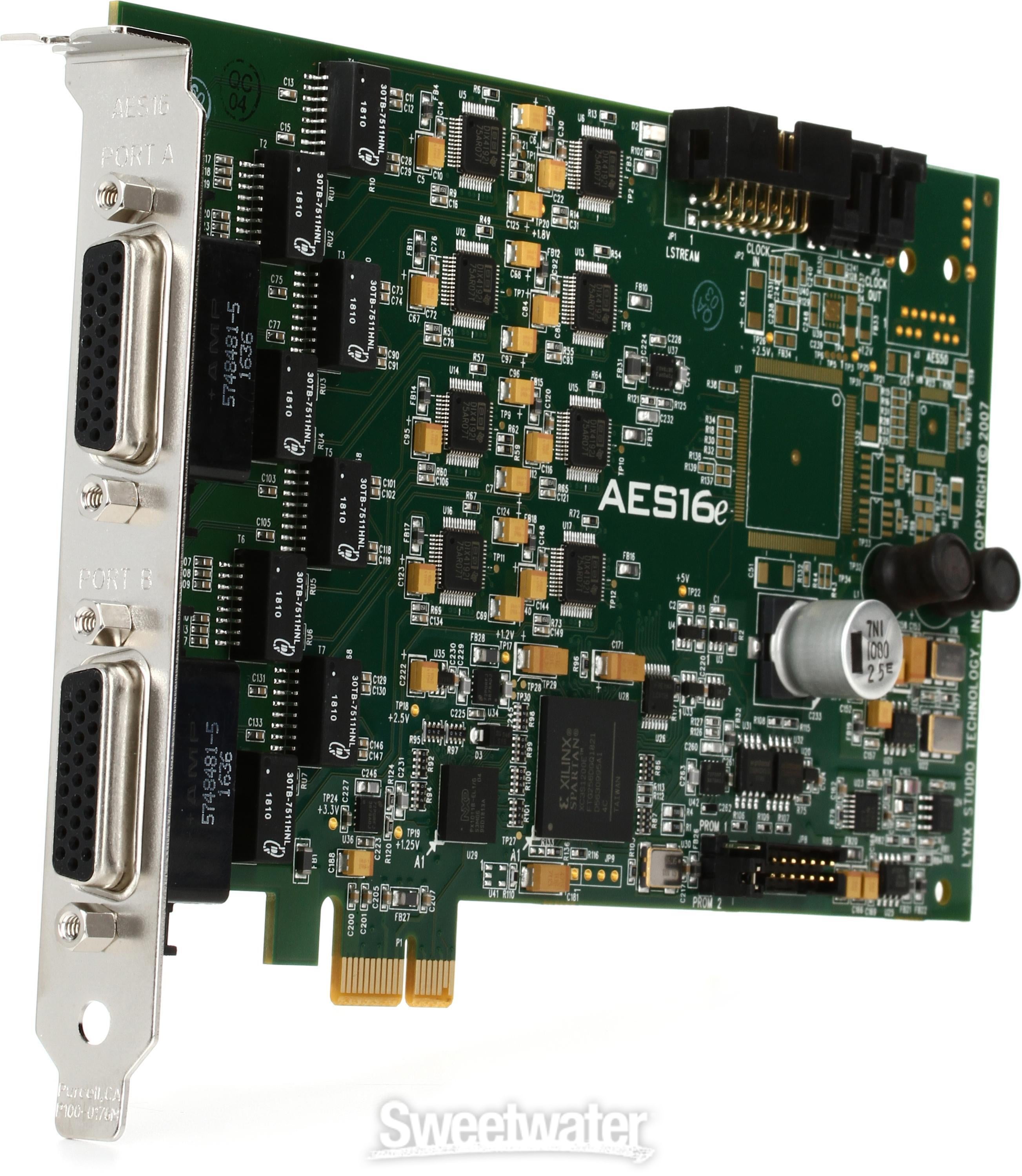 Lynx AES16e AES/EBU PCI Express Audio Interface | Sweetwater