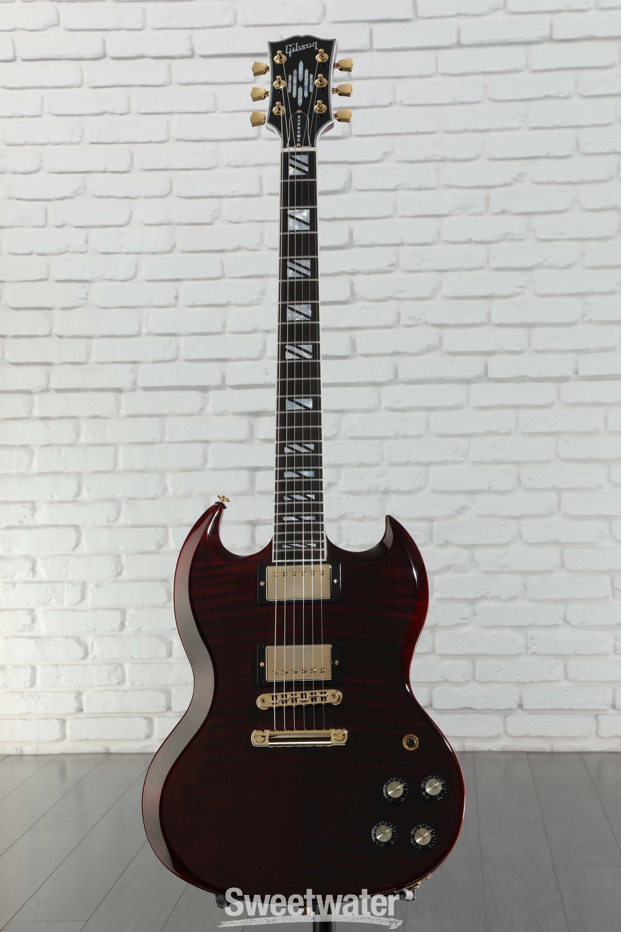 Gibson SG Supreme Electric Guitar - Wine Red | Sweetwater