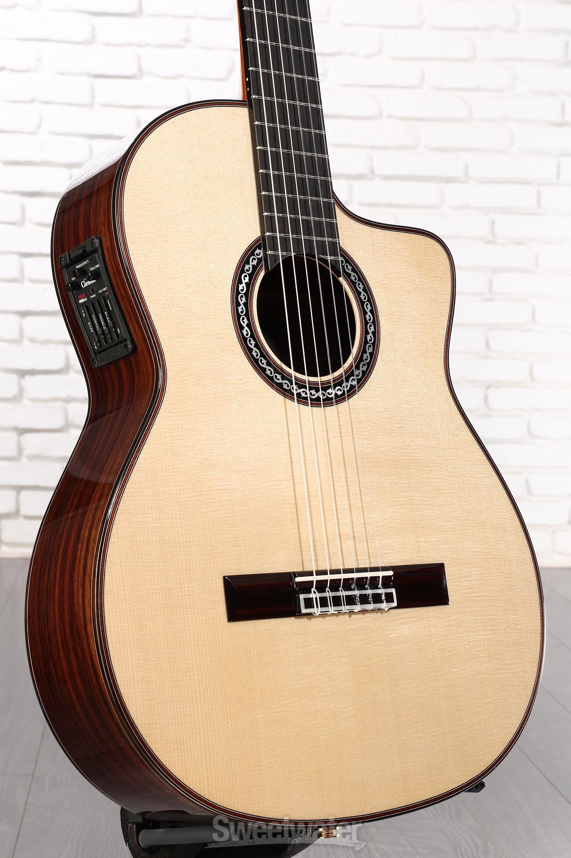 Photo of Cordoba GK Pro Negra Nylon String Acoustic-Electric Guitar - Spruce