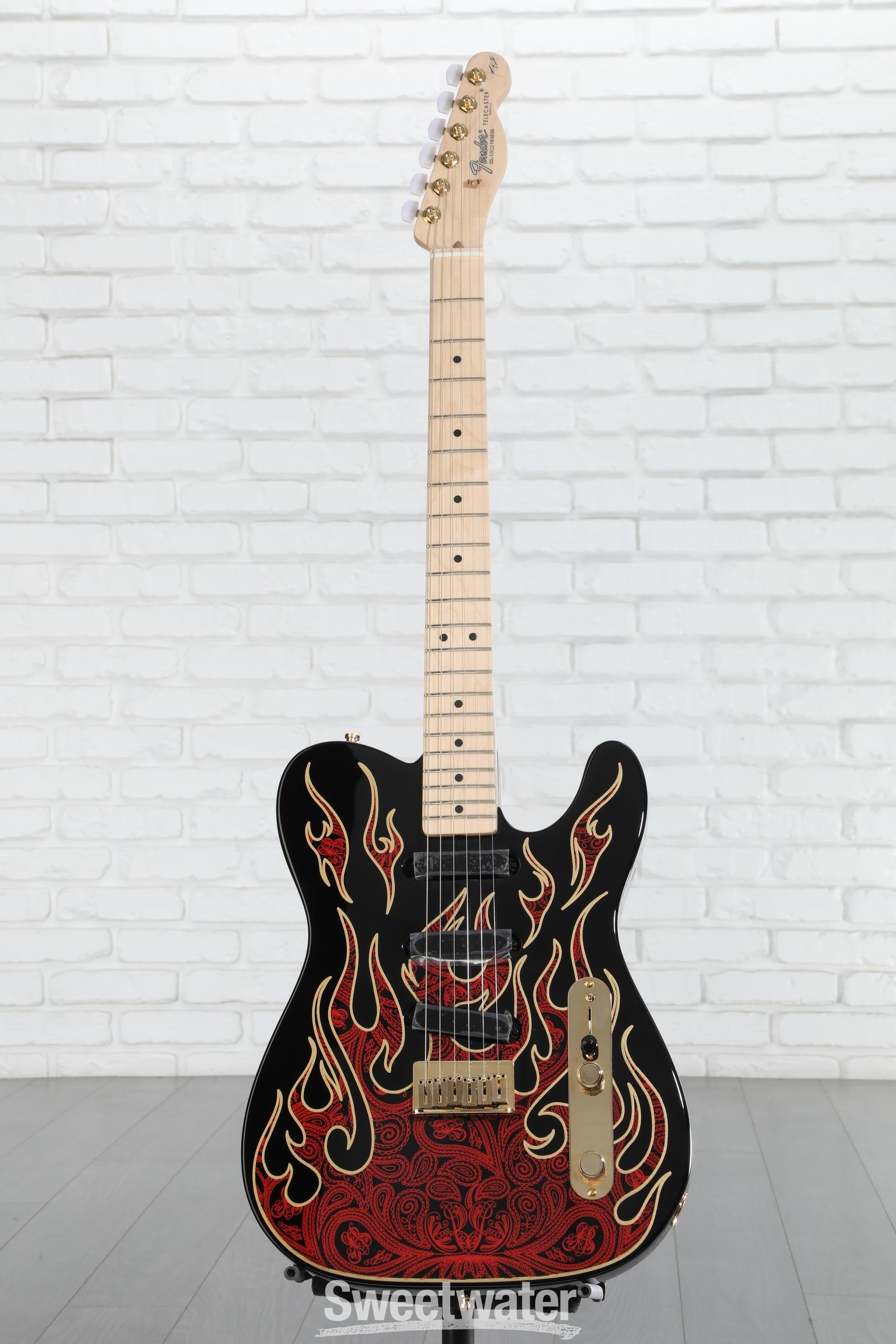 Fender James Burton Telecaster - Red Paisley Flames | Sweetwater