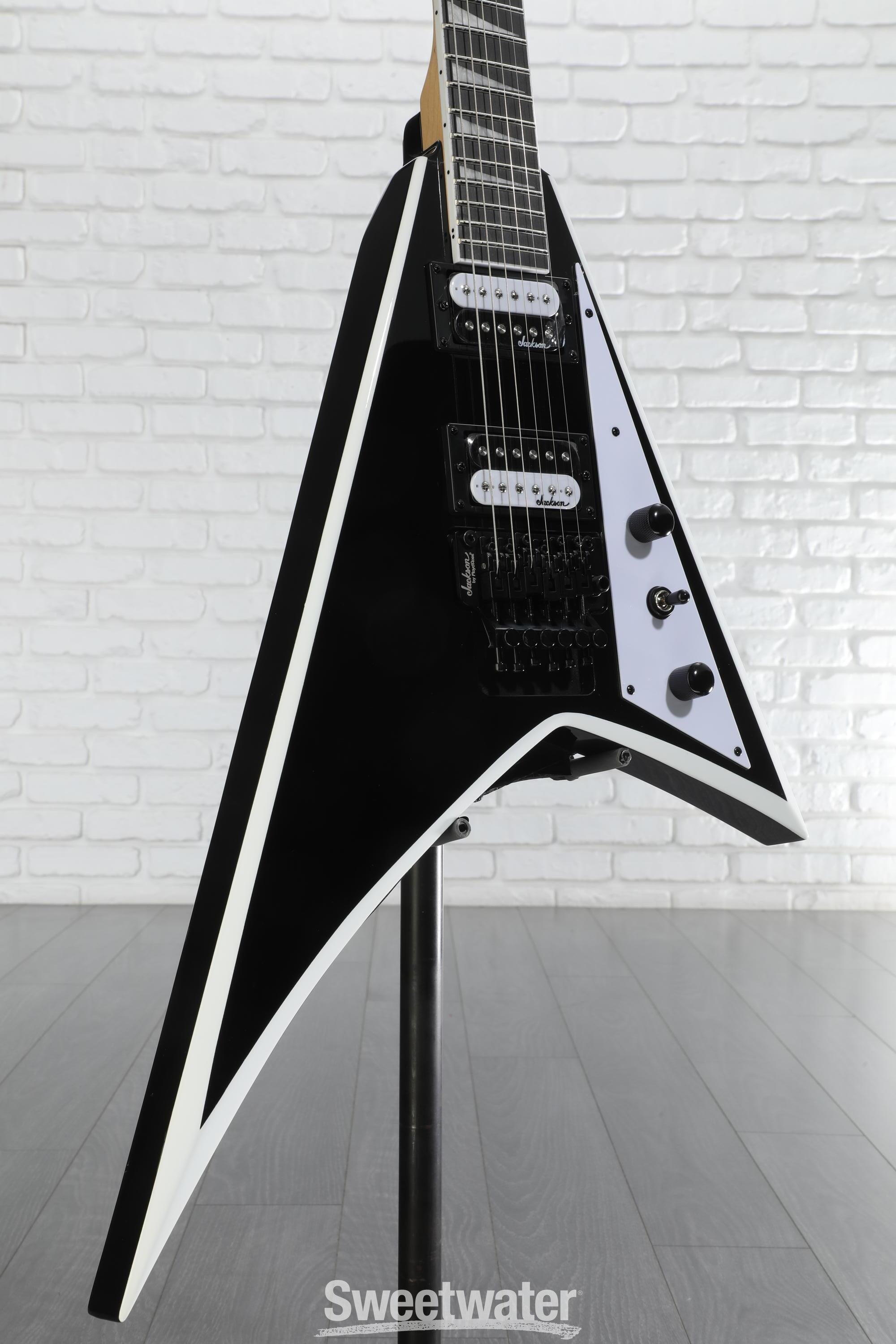 Jackson Rhoads JS32 Electric Guitar - Black with White