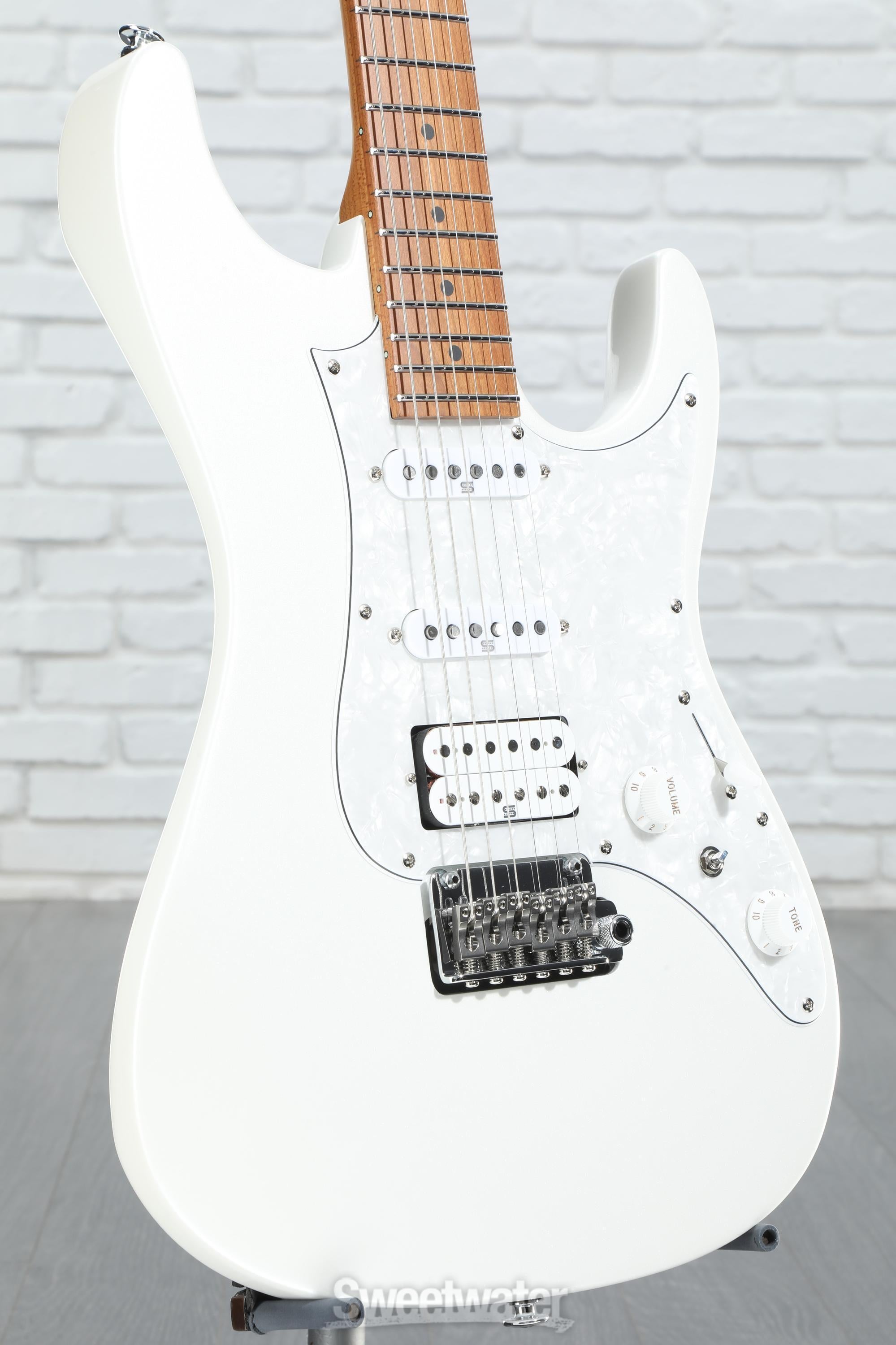 Ibanez Prestige AZ2204 Electric Guitar - Pearl White | Sweetwater