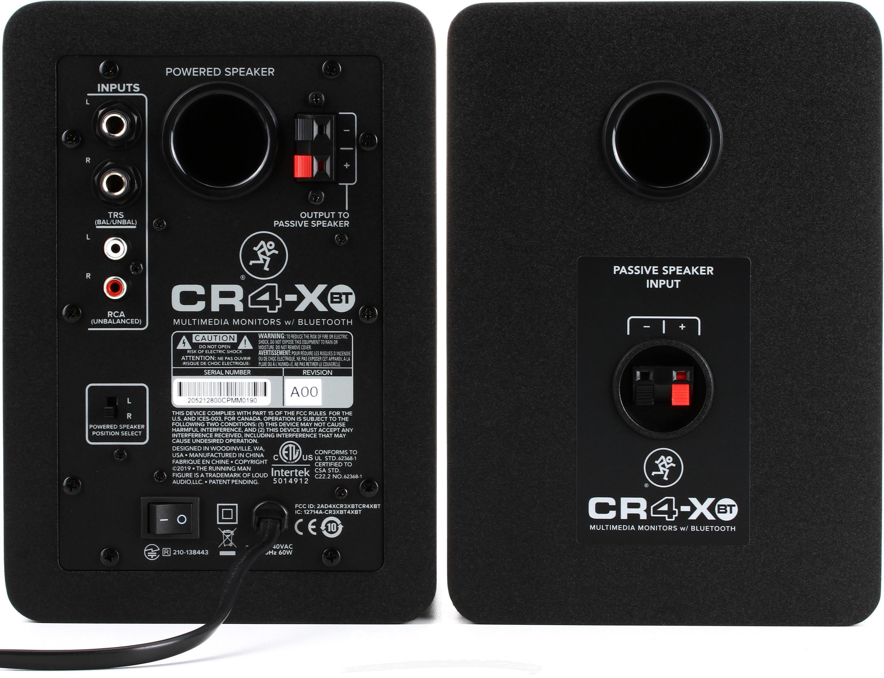 CR4-XBT 4 inch Multimedia Monitors with Bluetooth - Sweetwater