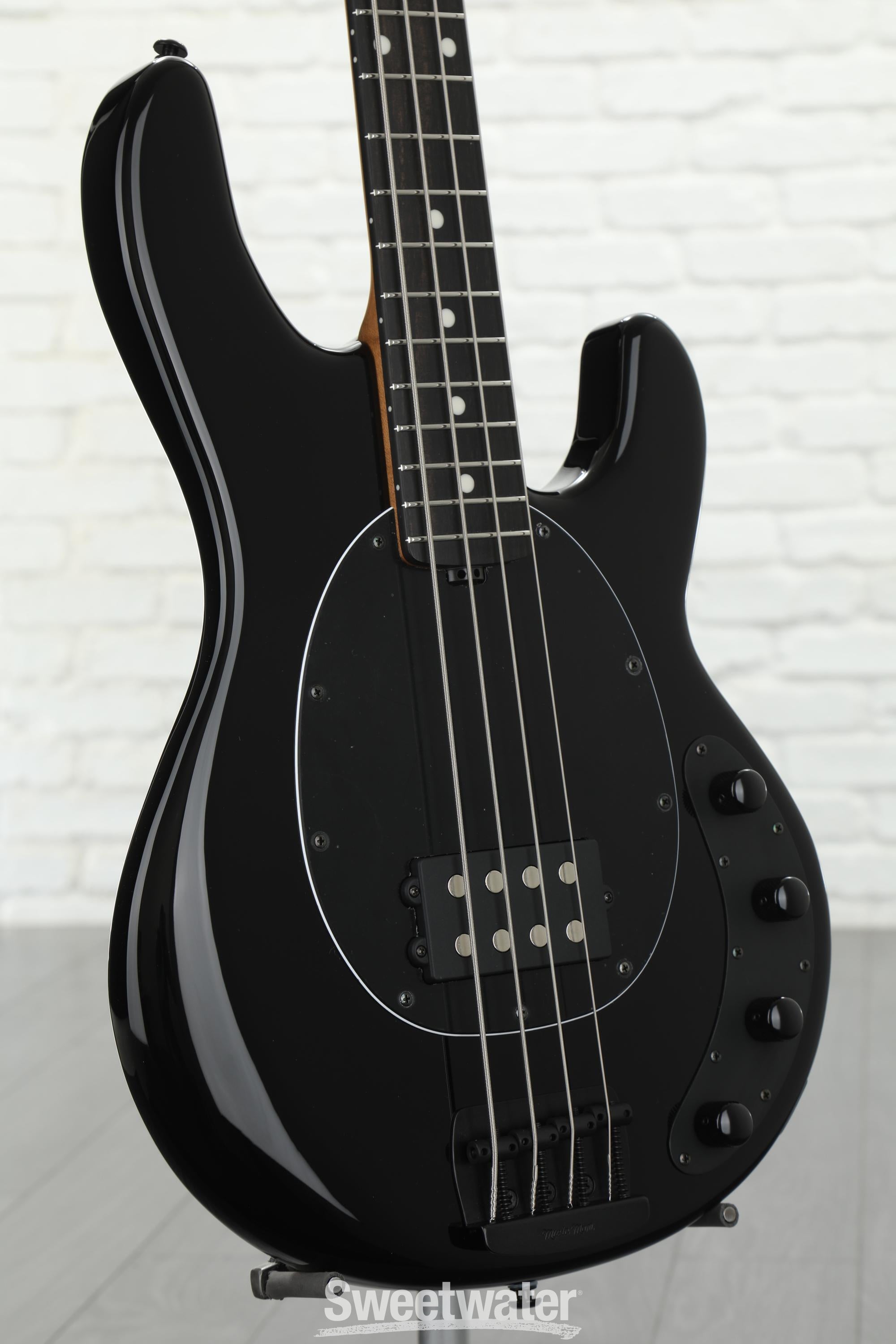 Ernie Ball Music Man StingRay Special Bass Guitar - Jet Black with Ebony  Fingerboard