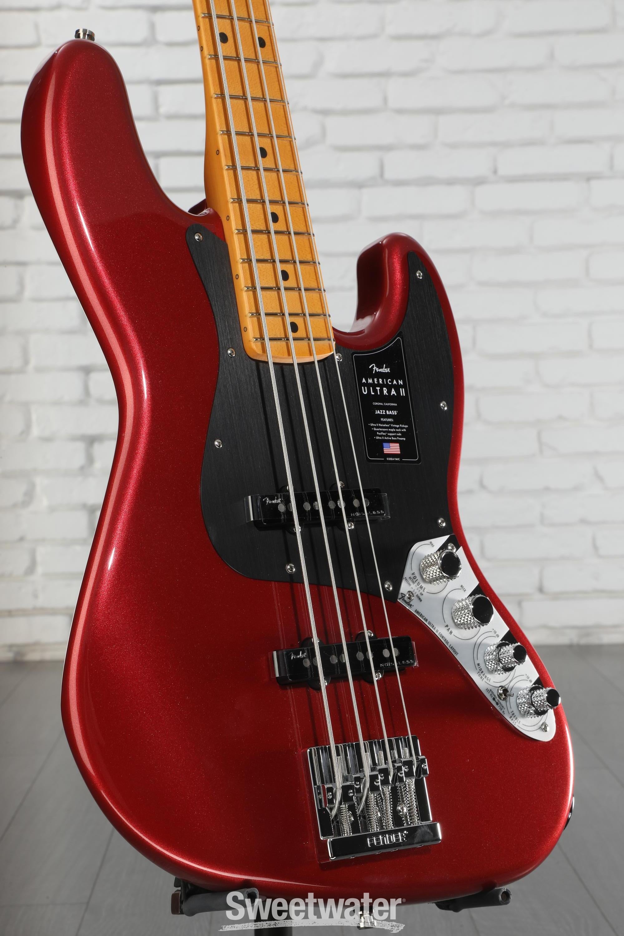 ベース Fender USA American Ultra II Jazz Bass Fender American Ultra II Jazz Bass V Maple Fingerboard Avalanche