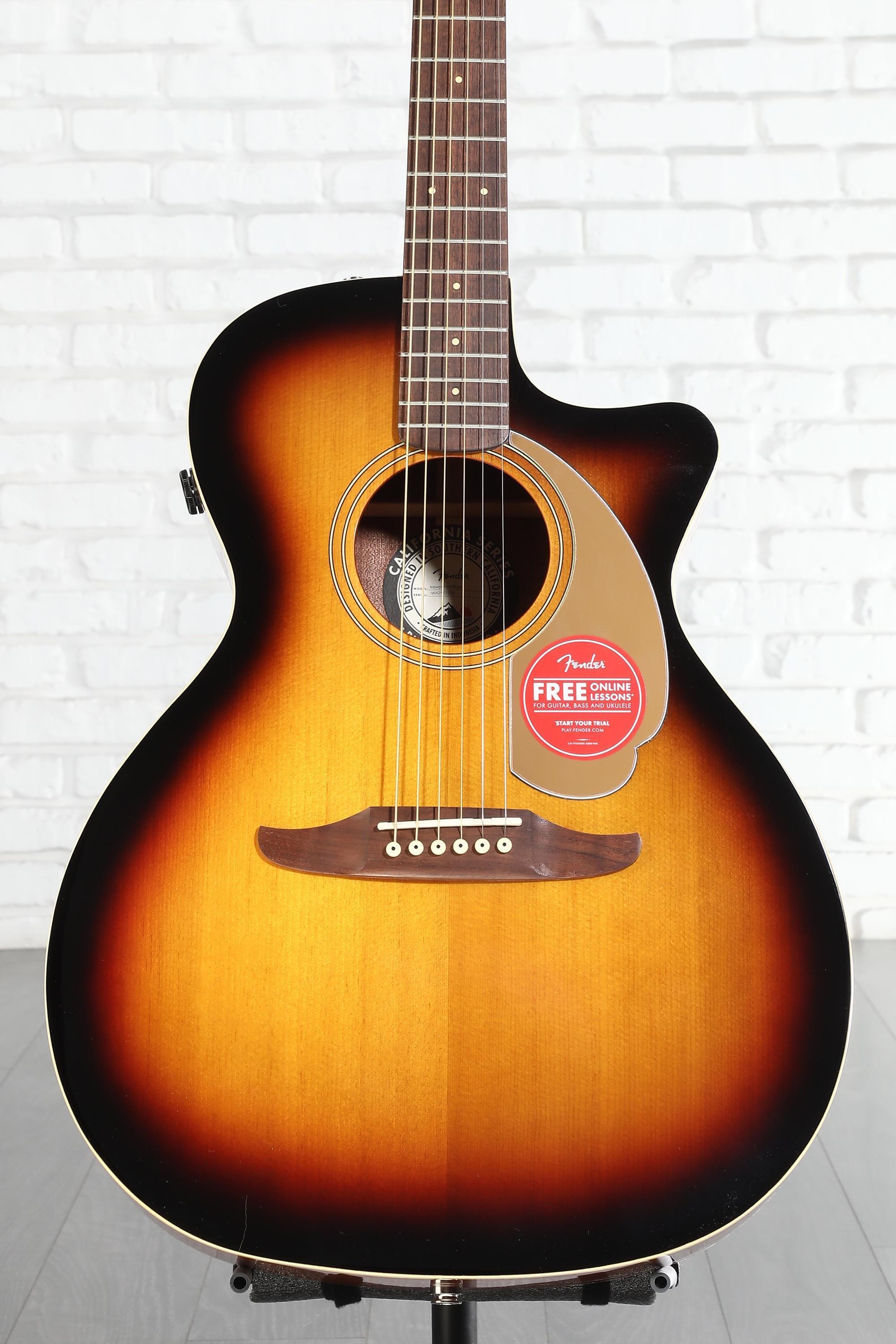 Fender Newporter Player Acoustic-electric Guitar - Sunburst