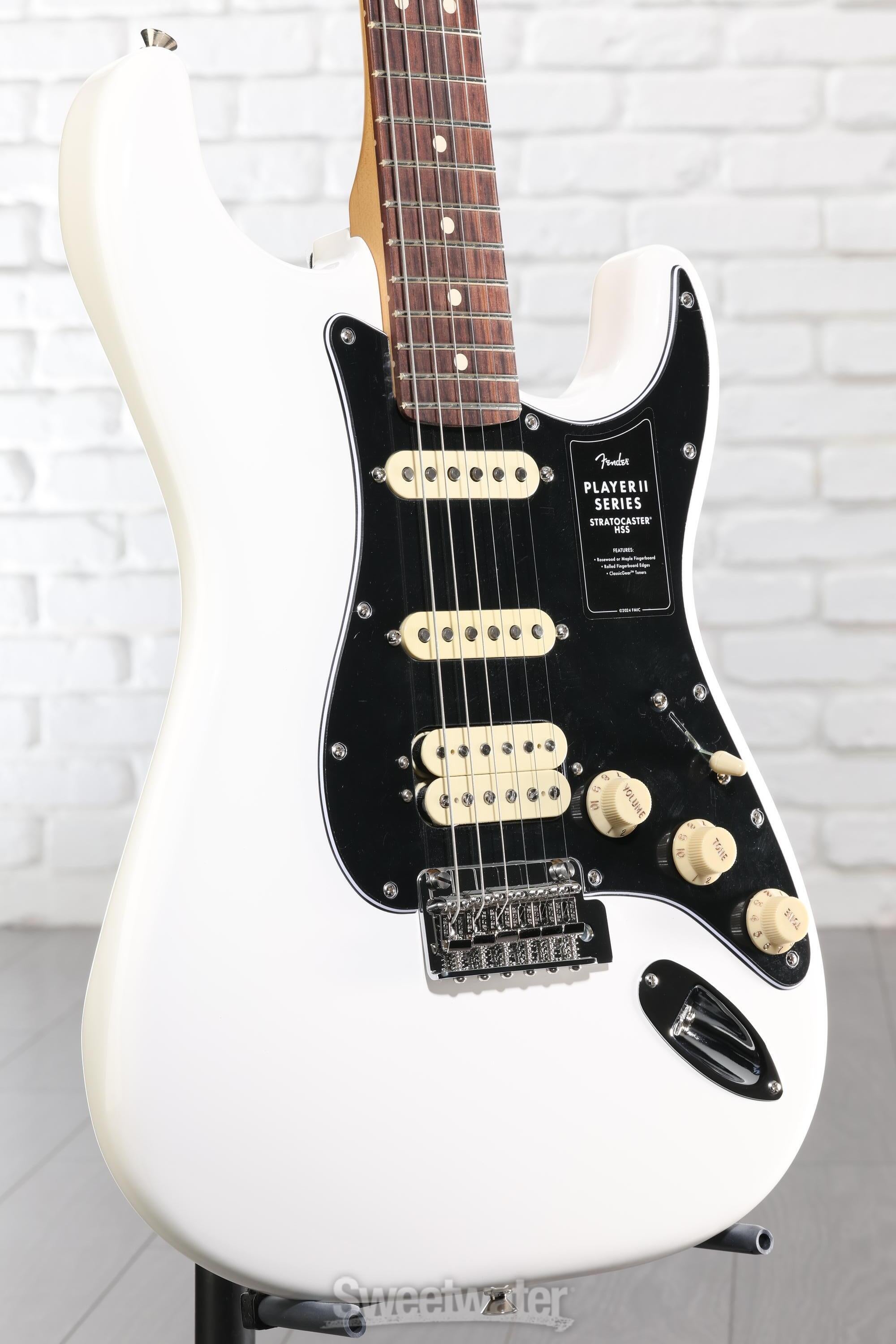 Fender Player II Stratocaster HSS Electric Guitar - Polar White