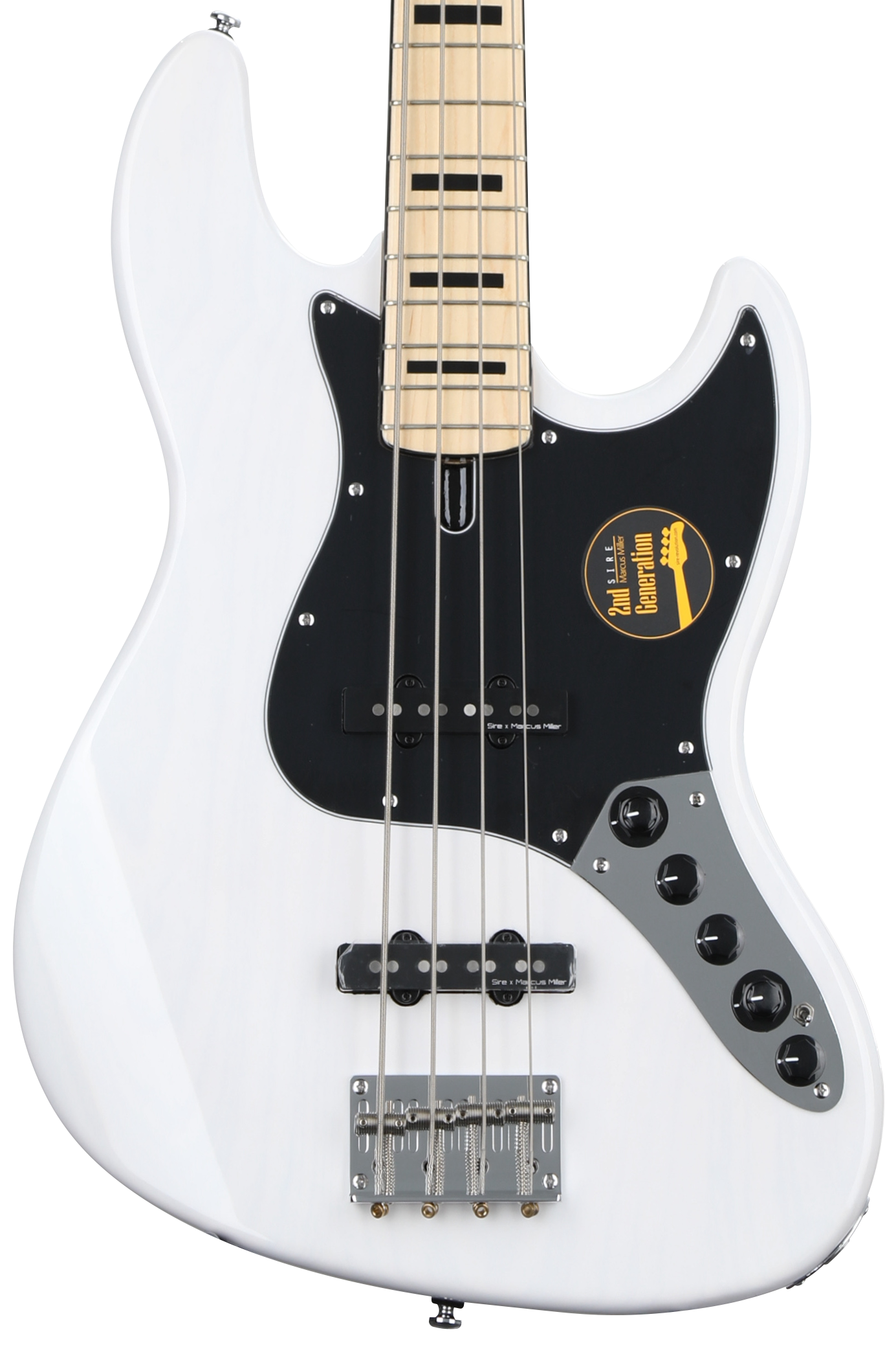 Sire Marcus Miller V7 Vintage Swamp Ash 4-string Bass Guitar - White Blonde