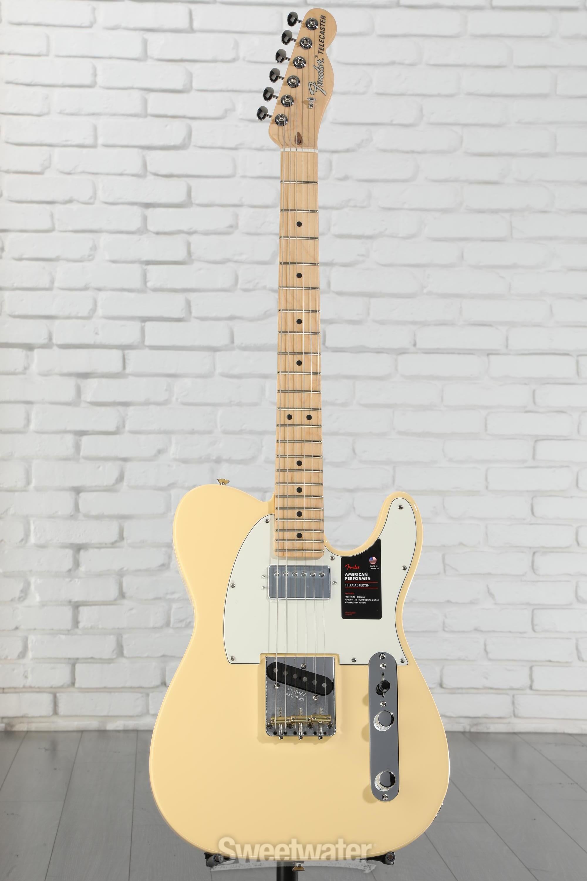 ギター American Performer Telecaster Hum Custom Fender American Performer Telecaster Hum - Vintage White