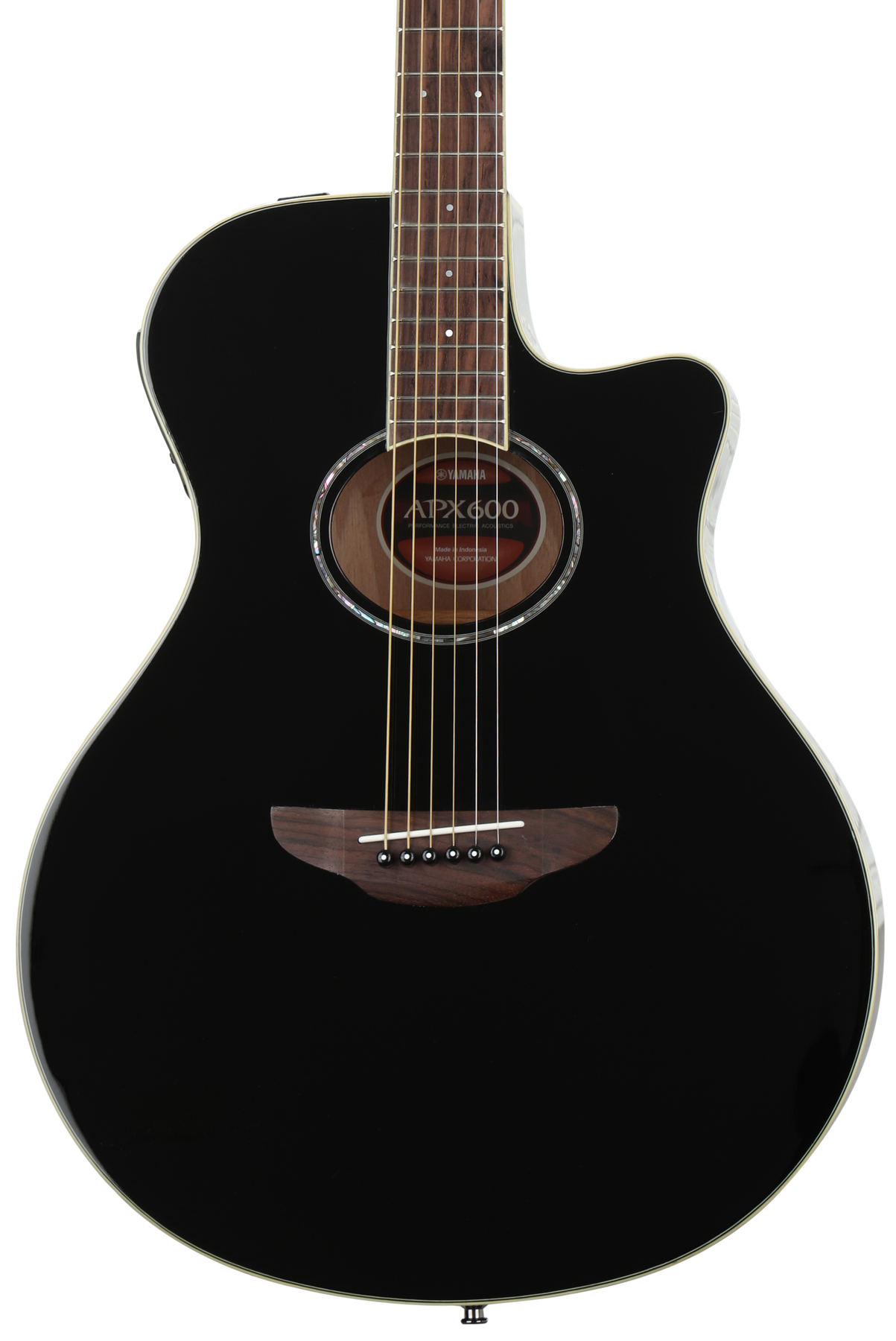 Yamaha APX600 Thinline Cutaway Acoustic-electric Guitar - Black