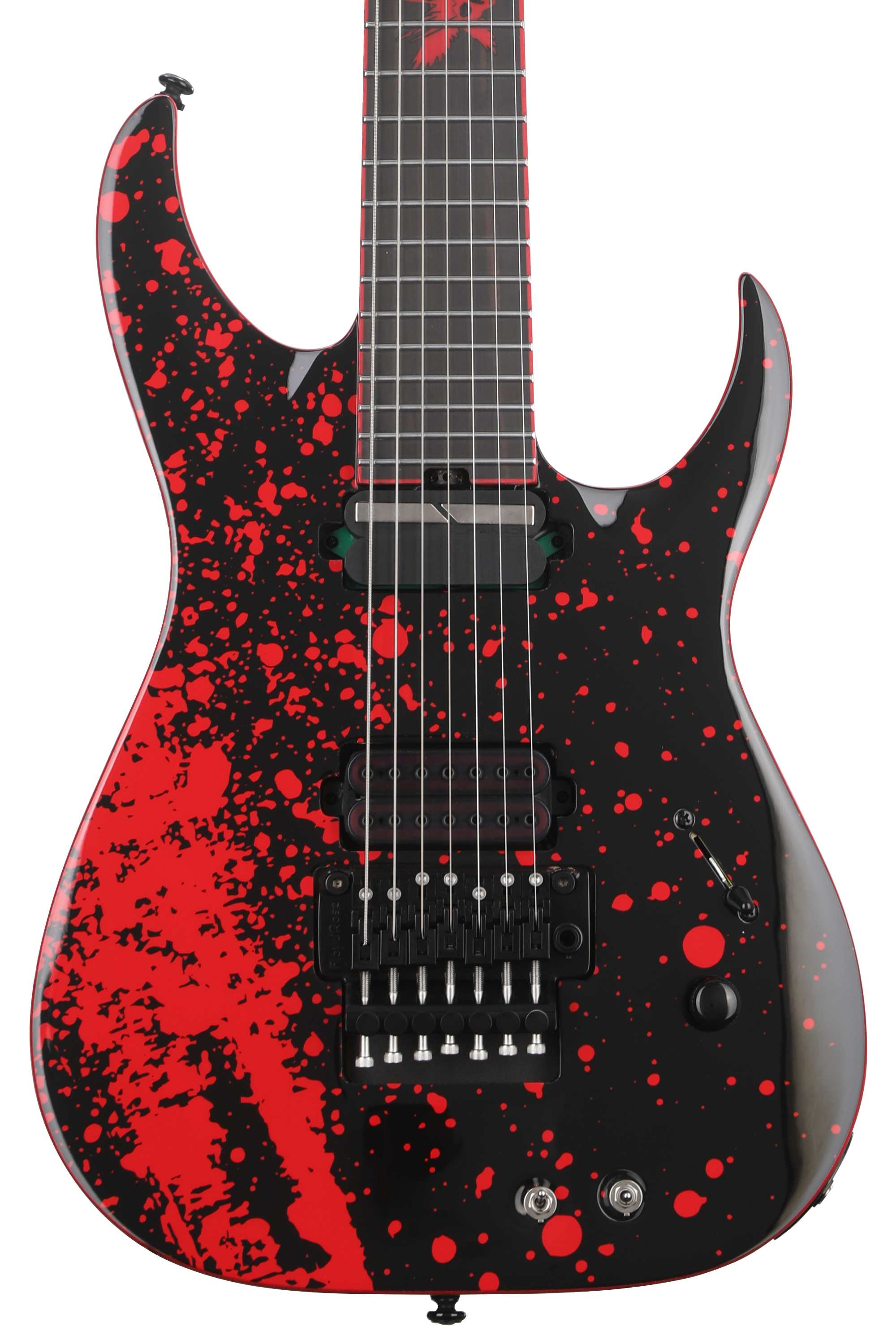 Schecter Sullivan King Banshee 7 FRS Electric Guitar - Obsidian Blood