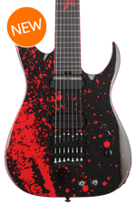 Photo of Schecter Sullivan King Banshee 7 FRS Electric Guitar - Obsidian Blood