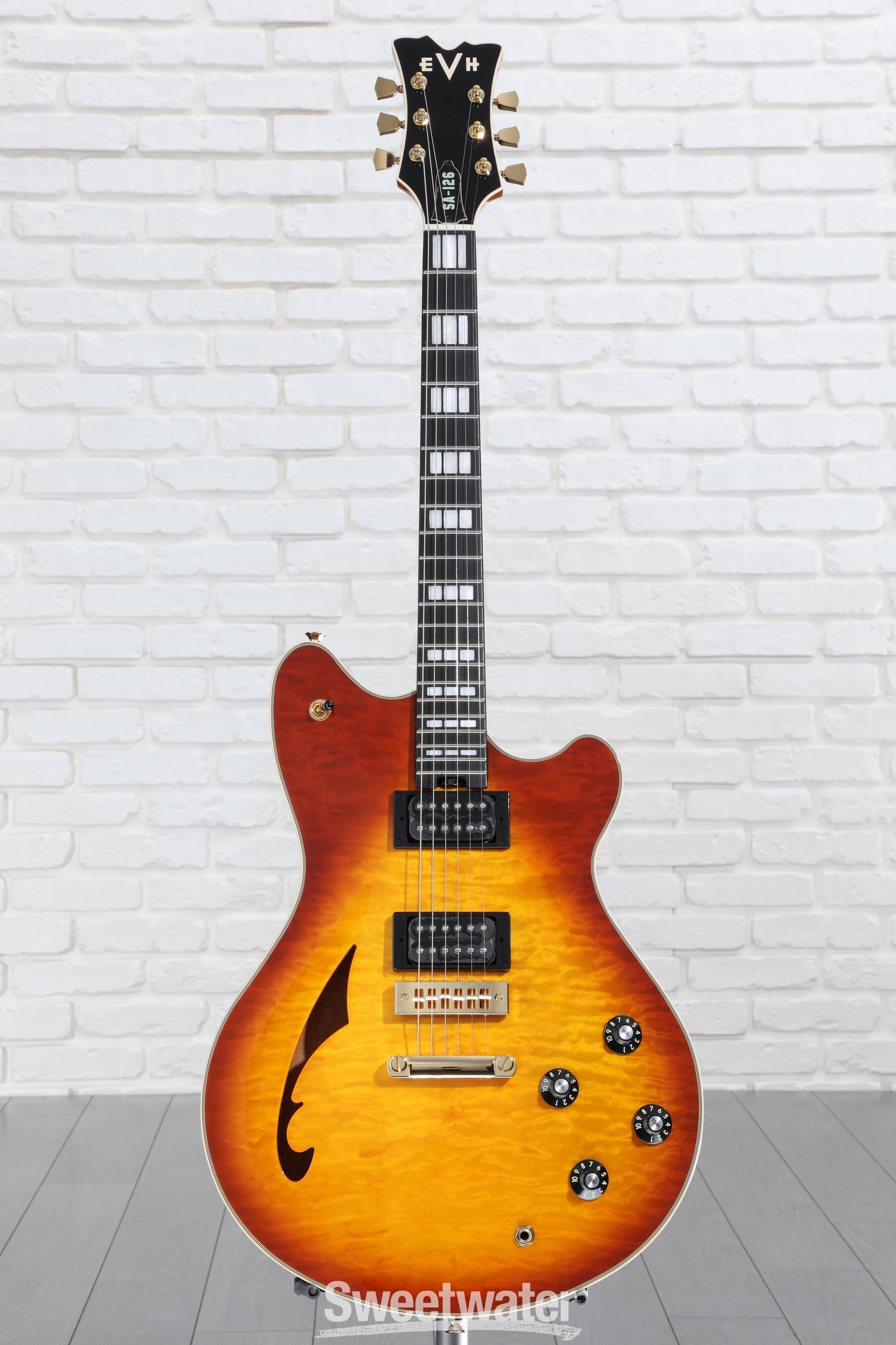 ギター EVH SA-126 Special Quilted Maple EVH SA-126 Special Quilted Maple Semi-hollowbody Electric Guitar