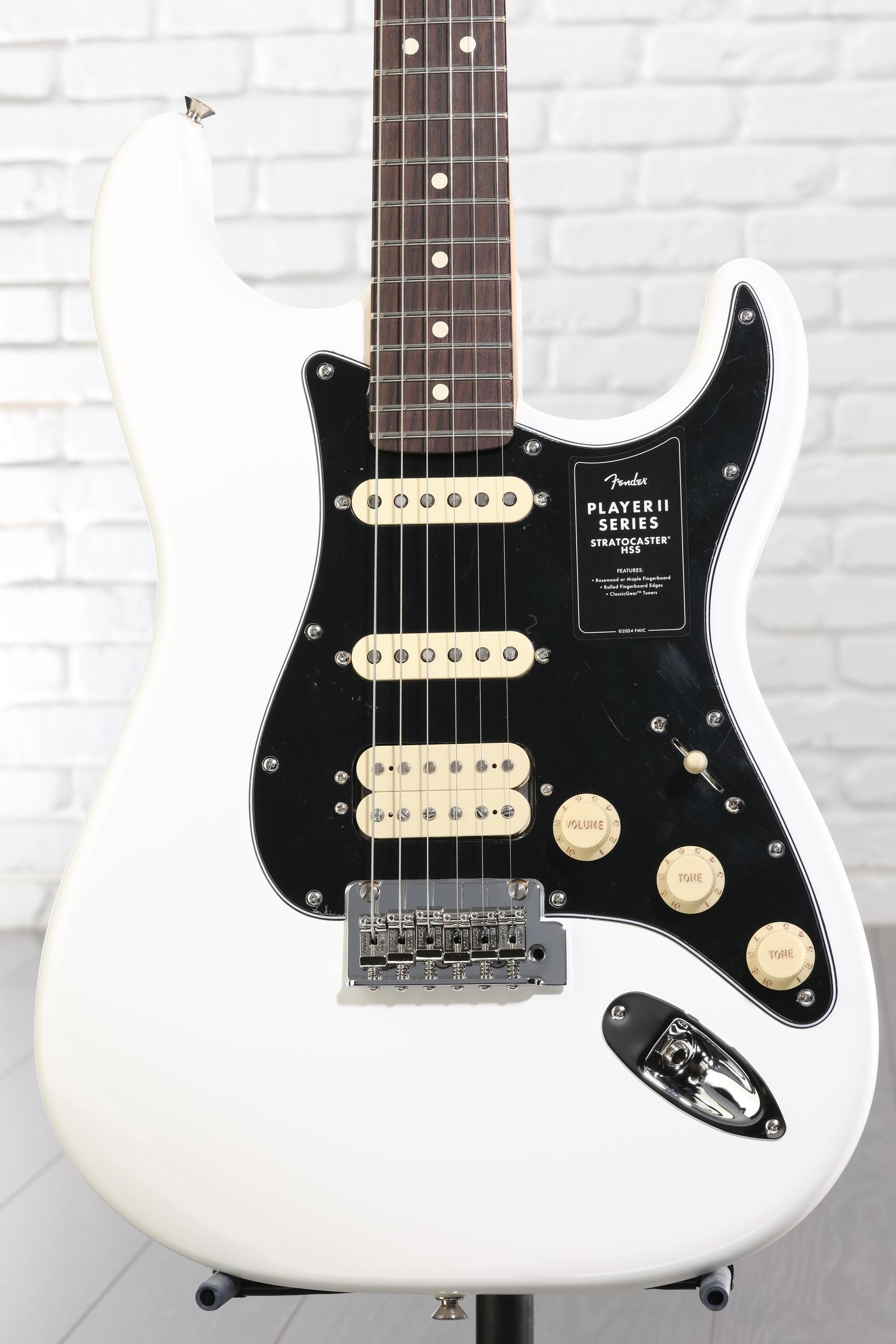 Fender Player II Stratocaster HSS Electric Guitar - Polar White