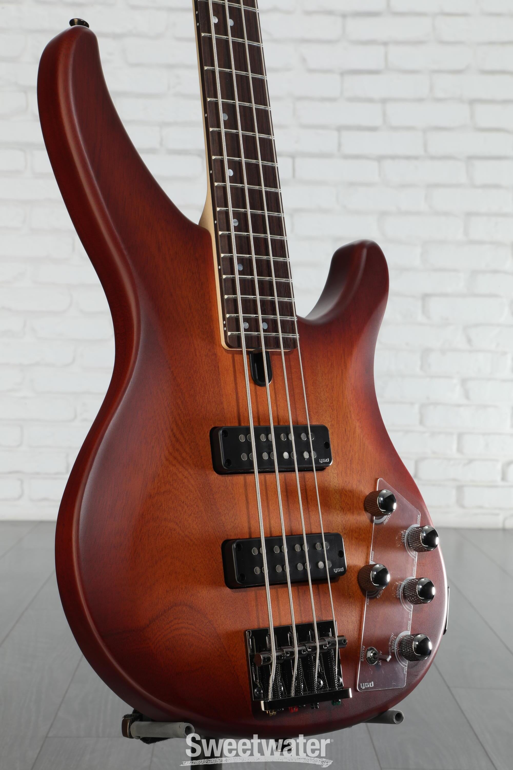 Yamaha TRBX504 4-string Bass Guitar - Brick Burst | Sweetwater