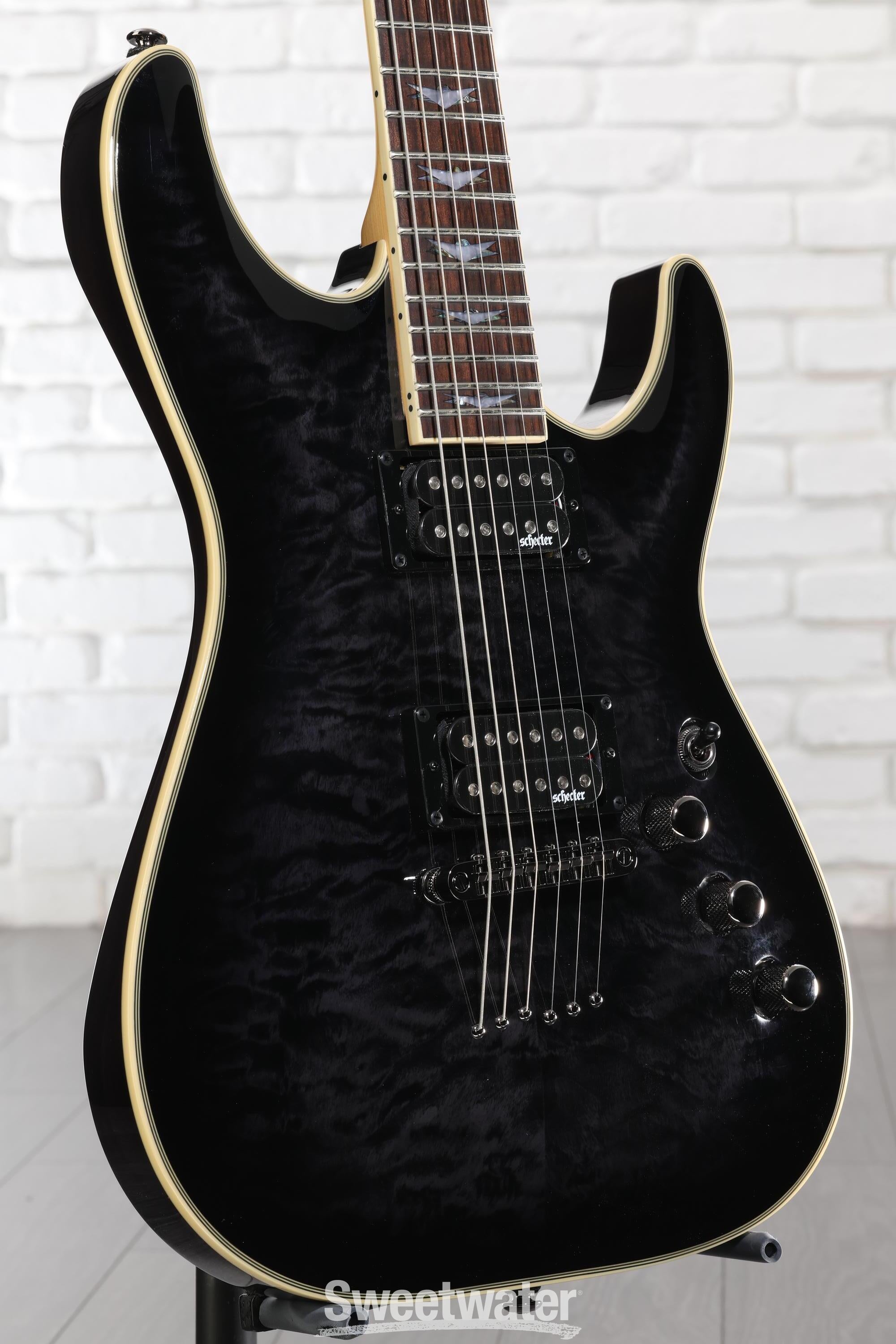 Schecter Omen Extreme-6 Electric Guitar - See-Thru Black | Sweetwater