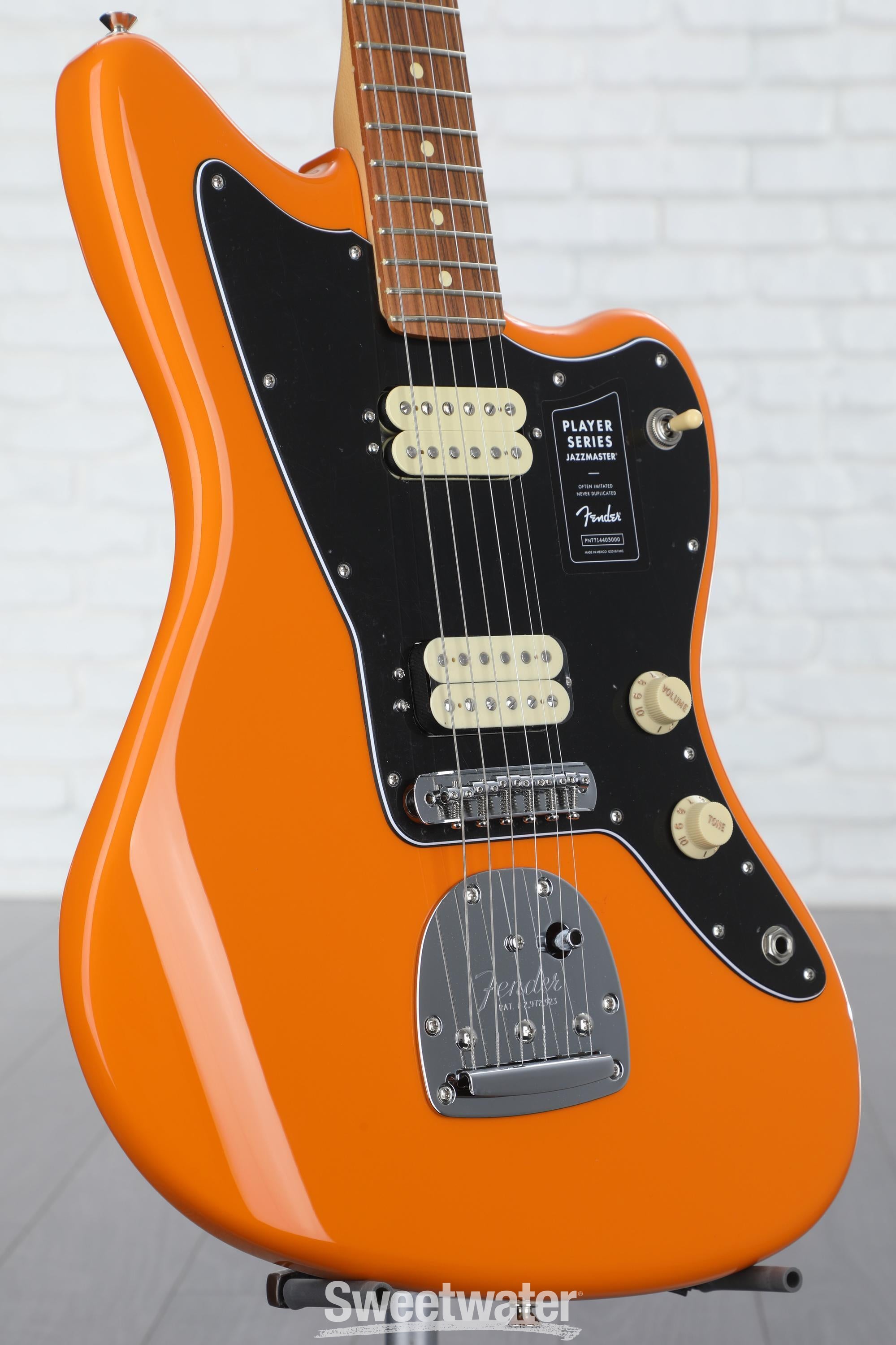 Fender player jazzmaster capri shop orange