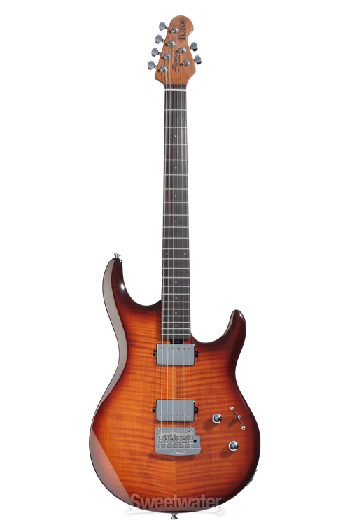 ポストモダン　sergio asti バーセット　レア Sterling By Music Man Steve Lukather LK100 Electric Guitar - Hazel