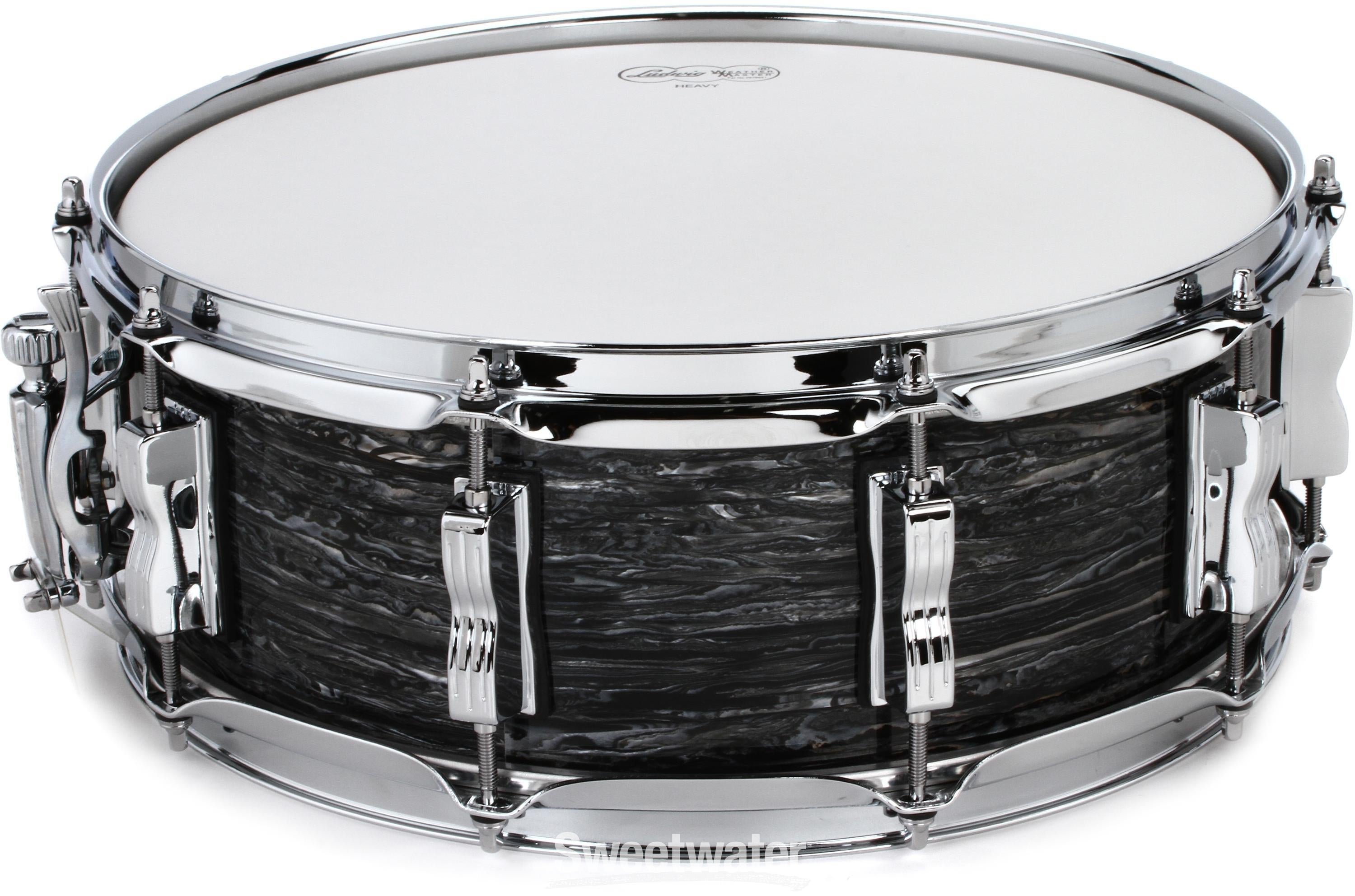 Ludwig Classic Maple Snare Drum - 5 x 14 inch - Vintage Black