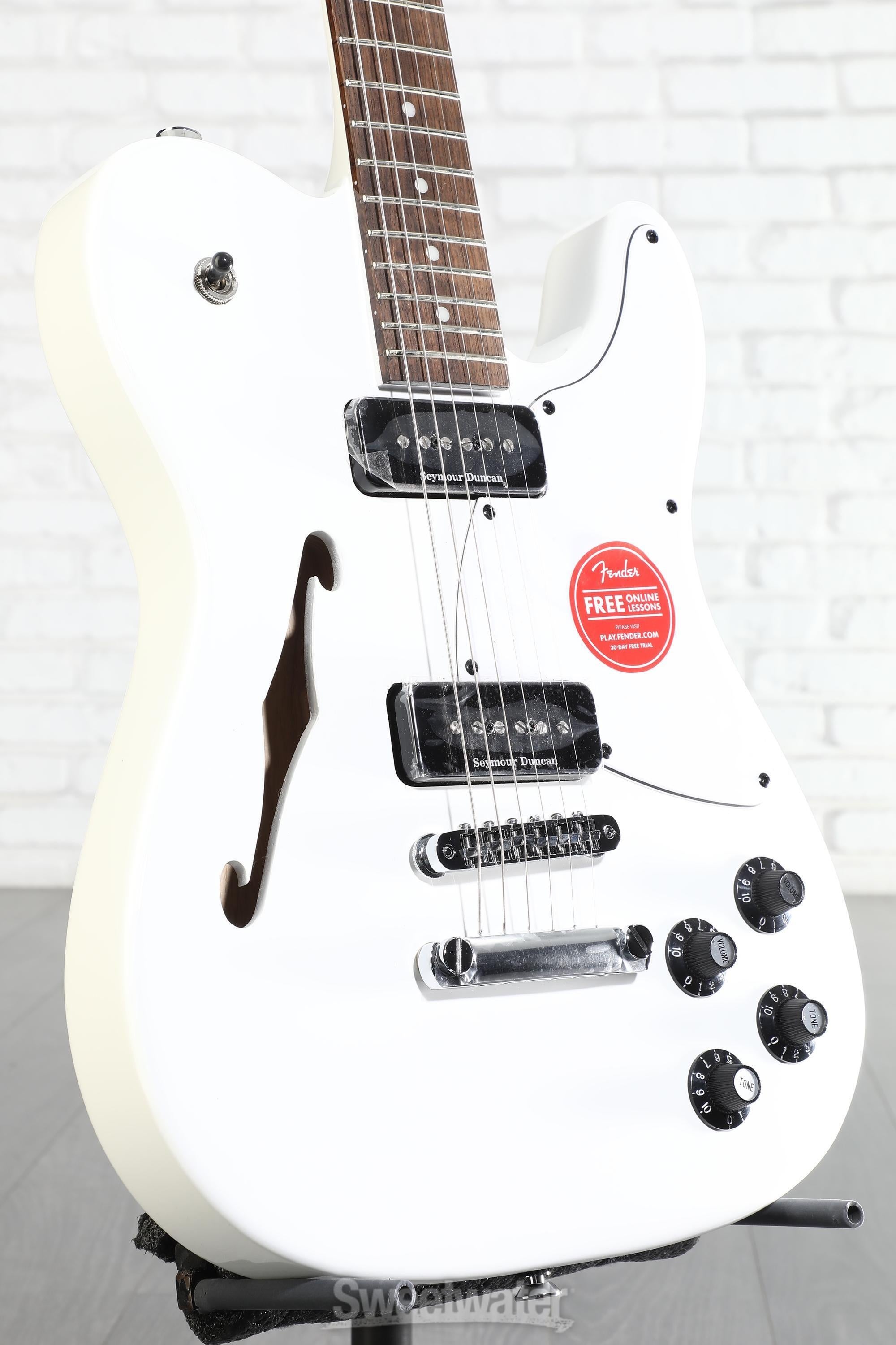 Fender Jim Adkins JA-90 Telecaster Thinline - White | Sweetwater