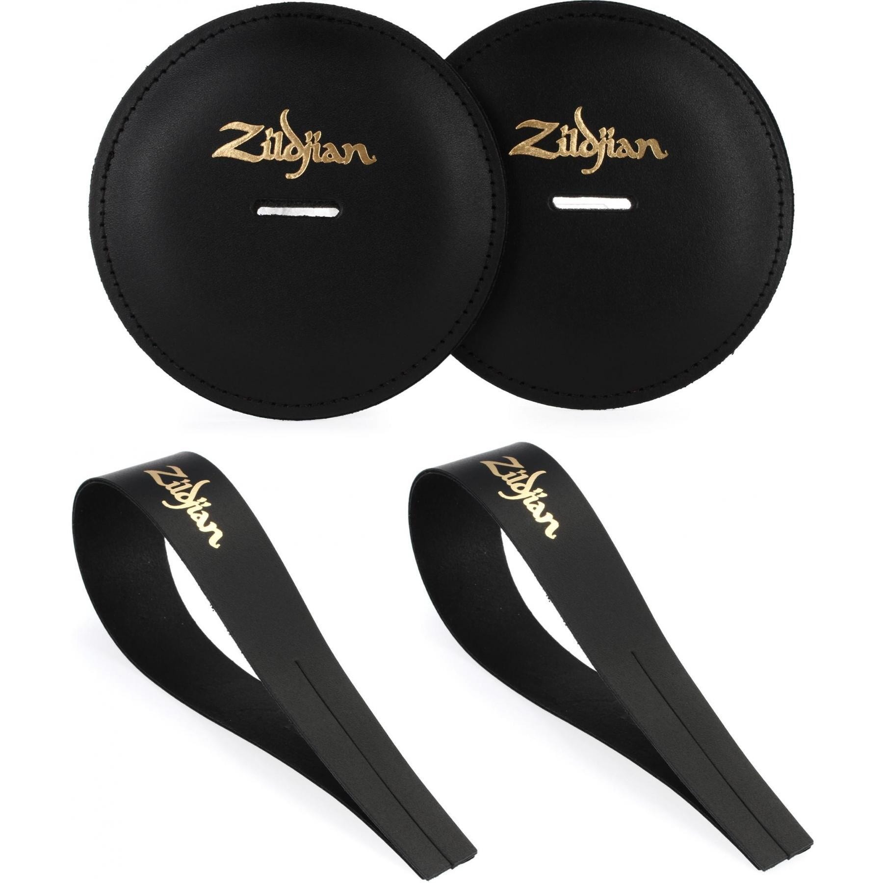 Zildjian Leather Cymbal Pads and Straps Pair Sweetwater