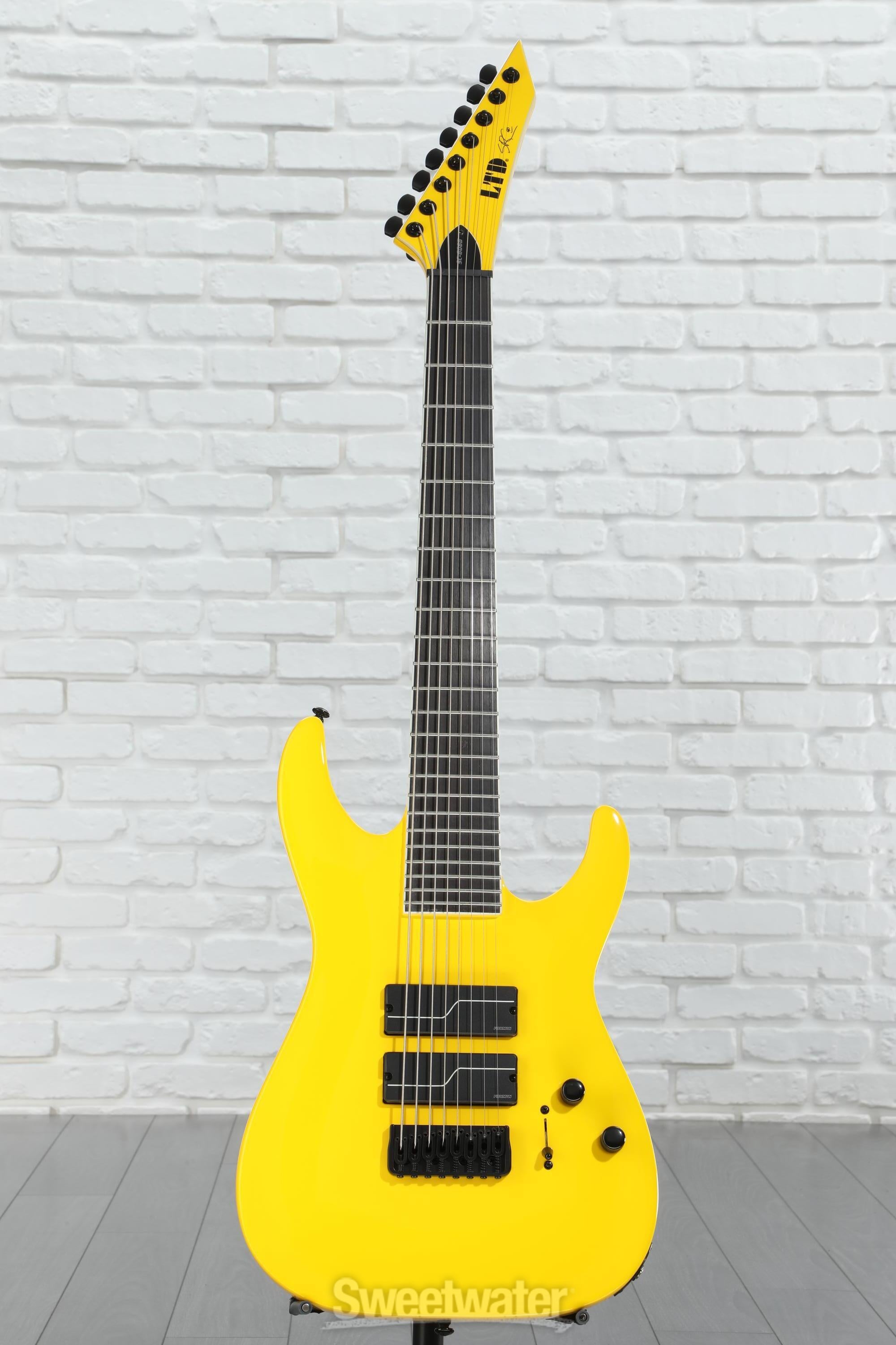 ESP LTD Stephen Carpenter SC-608 Signature 8-string Baritone Electric Guitar - Yellow