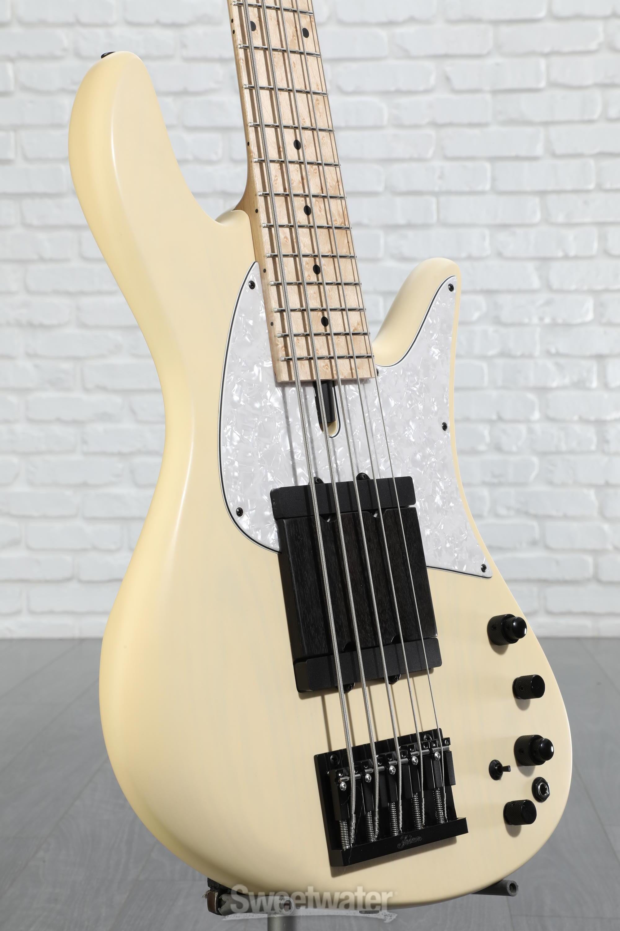Fodera Joey Lauricella Standard 5-string Bass Guitar - Satin Transparent Cream