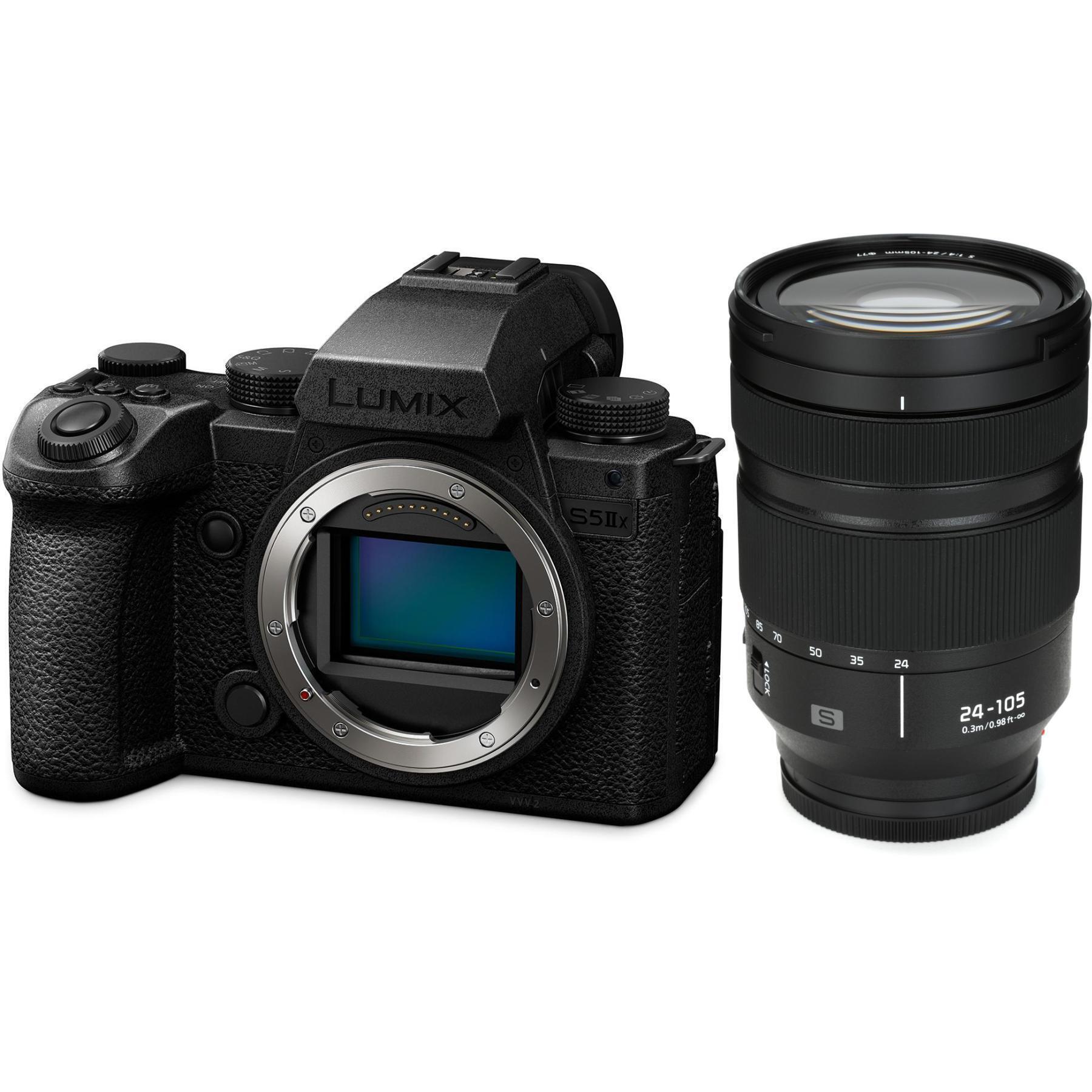 Panasonic Lumix S5M2X Full Frame Mirrorless Camera and S-R24105 S 24-105mm  f/4 Macro O.I.S. Lens Bundle
