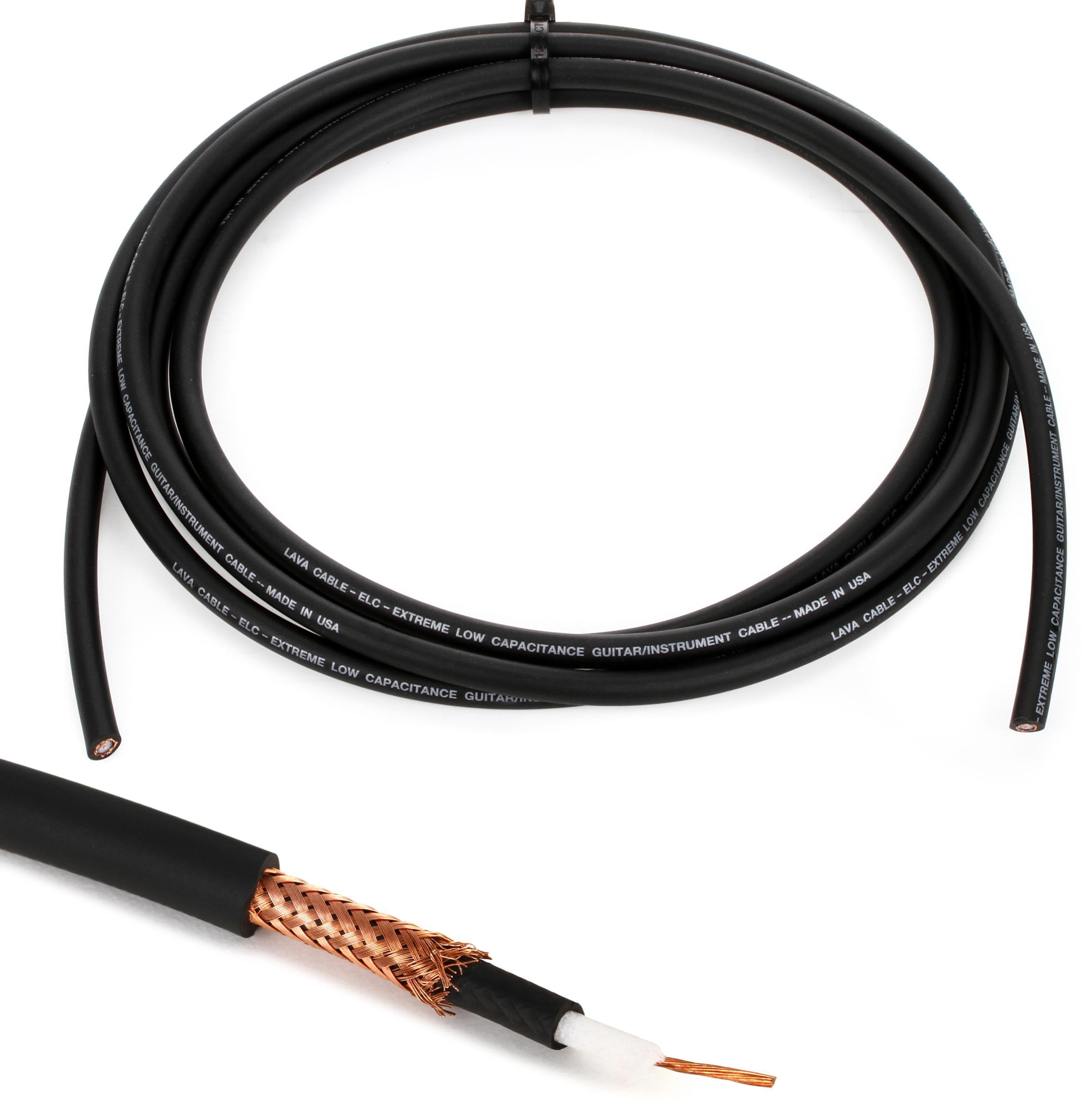 Lava Cable ELC Instrument Wire - Black 25 Foot | Sweetwater