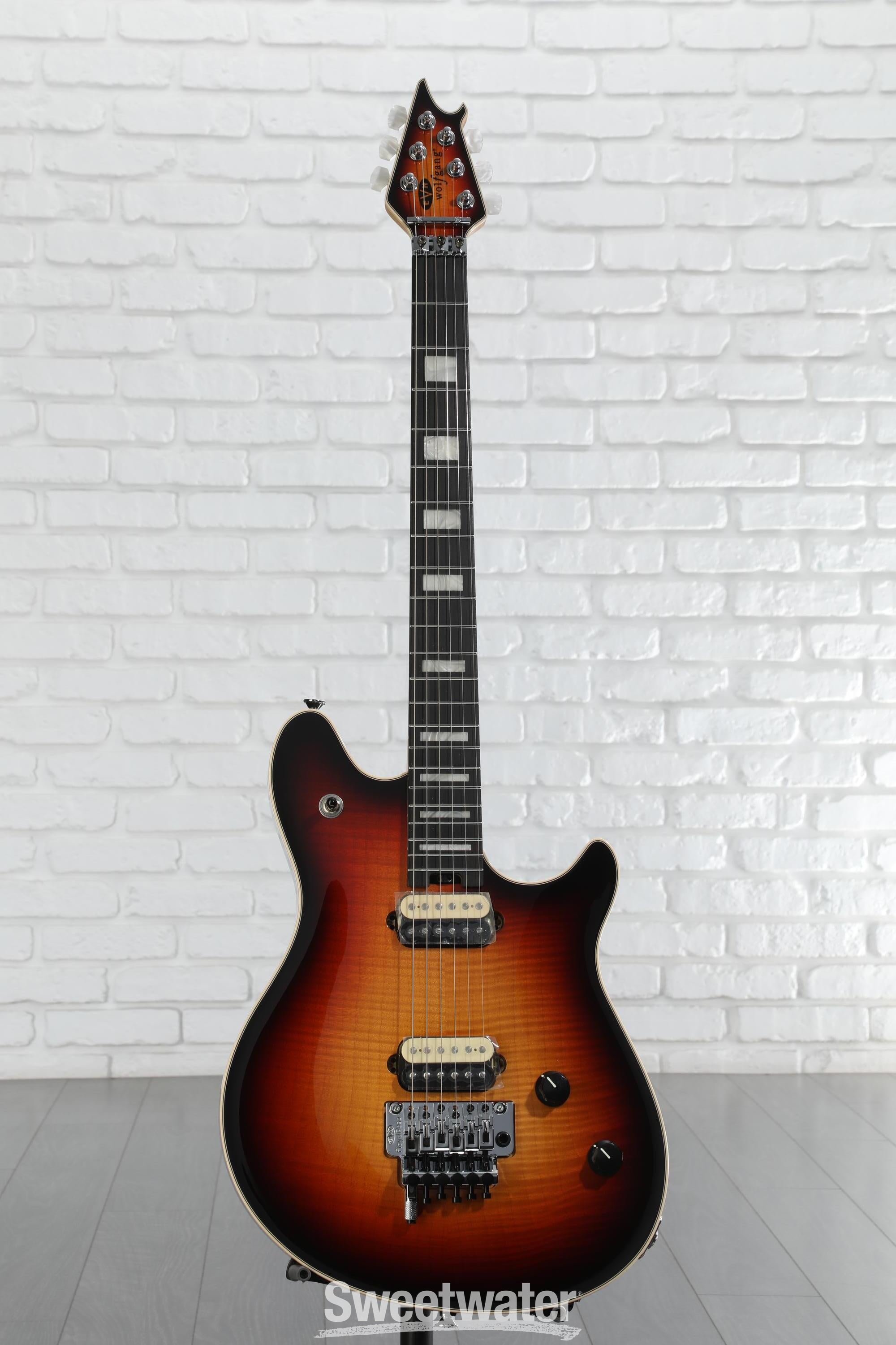 ギター EVH Wolfgang 5A FLM 3TONE BURST Wolfgang® :: Wolfgang® USA, Ebony Fingerboard, 5A Flame Top