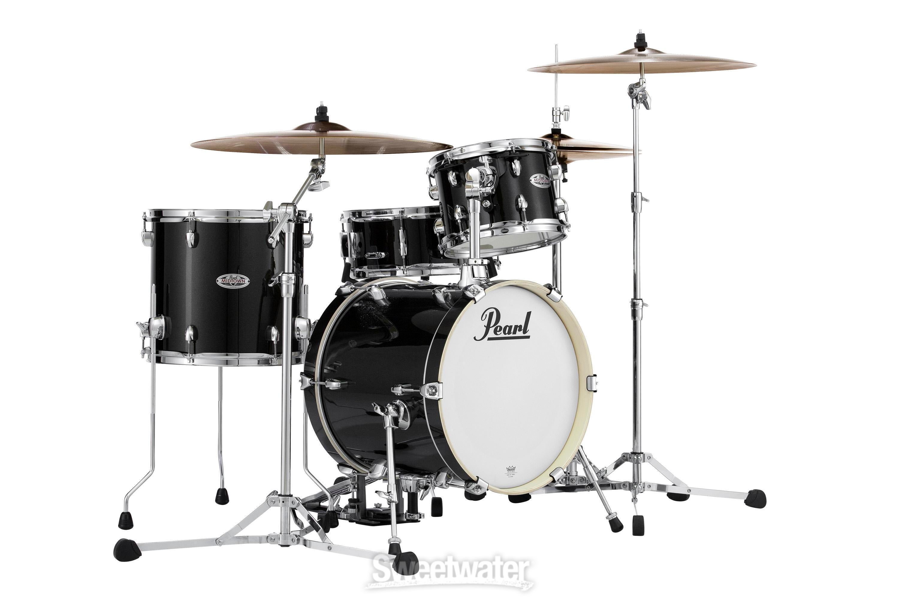 Pearl Midtown Series MDT764P/C 4-piece Shell Pack with Snare Drum 