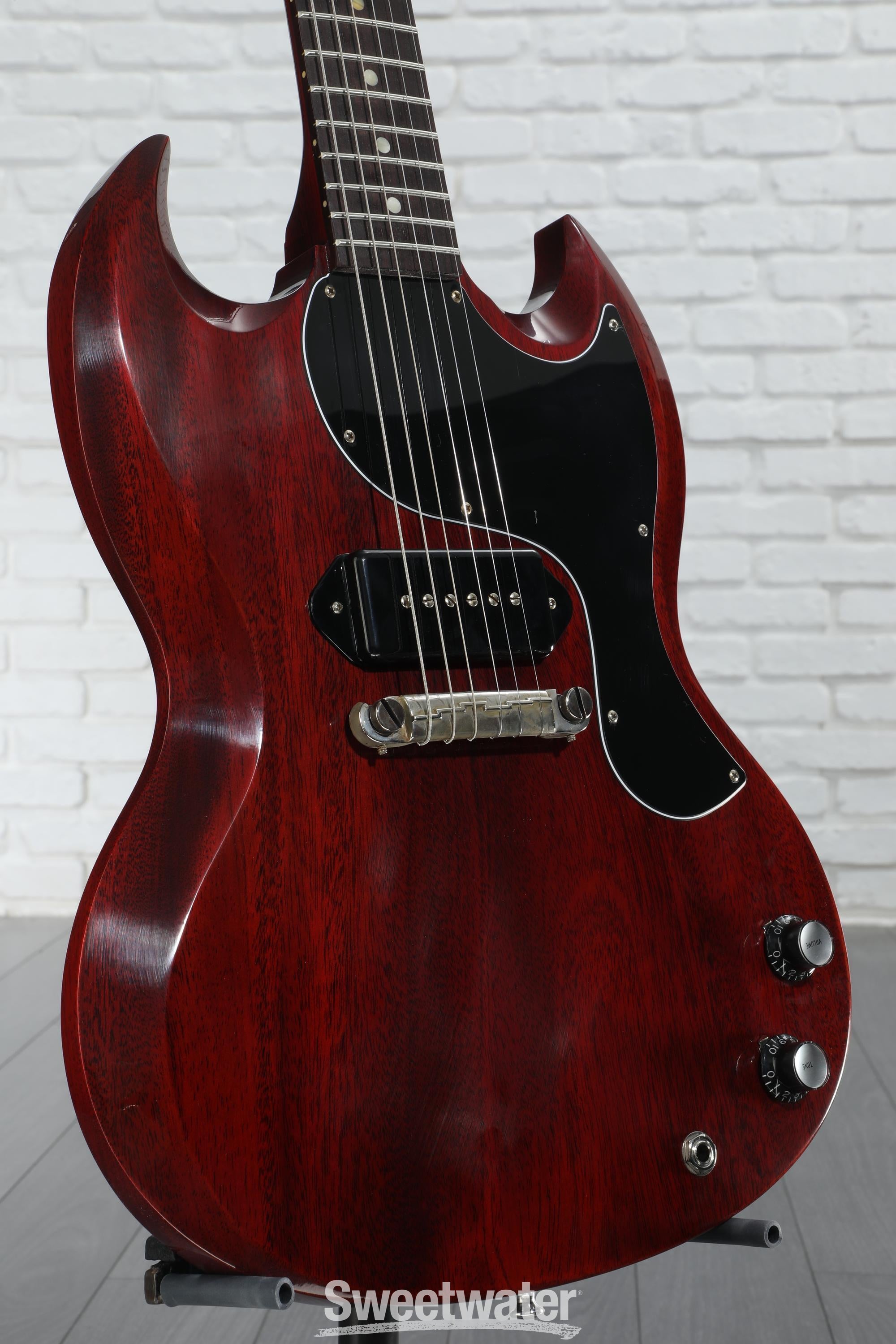 Gibson Custom 1963 SG Junior Reissue Lightning Bar Electric Guitar