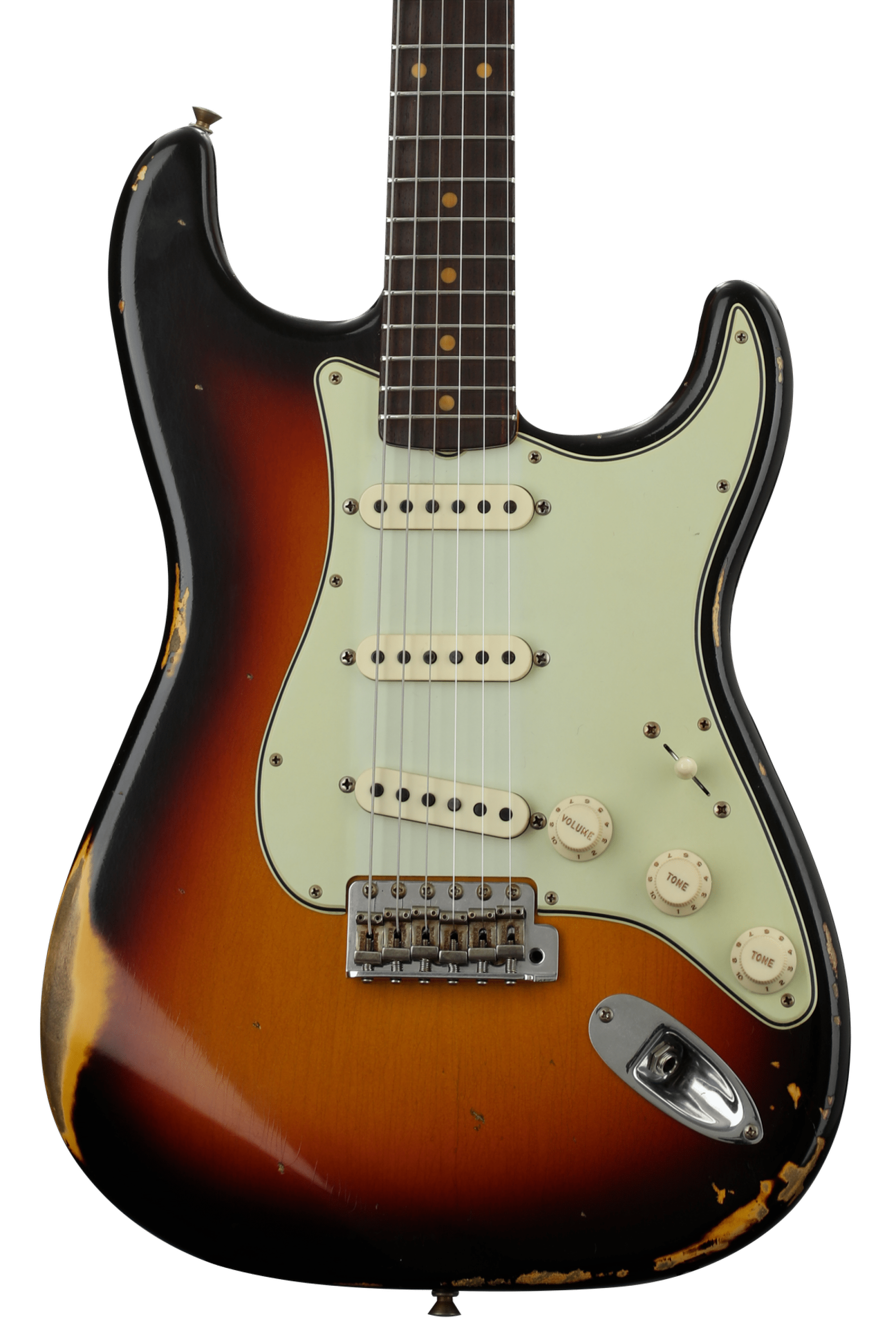 Fender Custom Shop 1959 Time Machine Heavy Relic Stratocaster - Aged  3-Color Sunburst with Rosewood Fingerboard