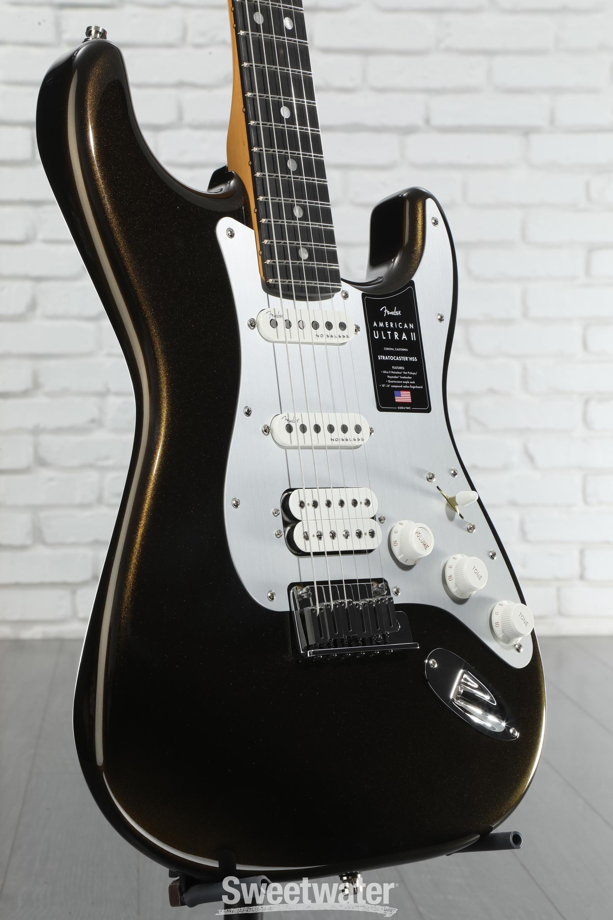 ギター FENDER American Ultra Stratocaster HSS Fender 0119151776 American Ultra II Stratocaster HSS Ebony