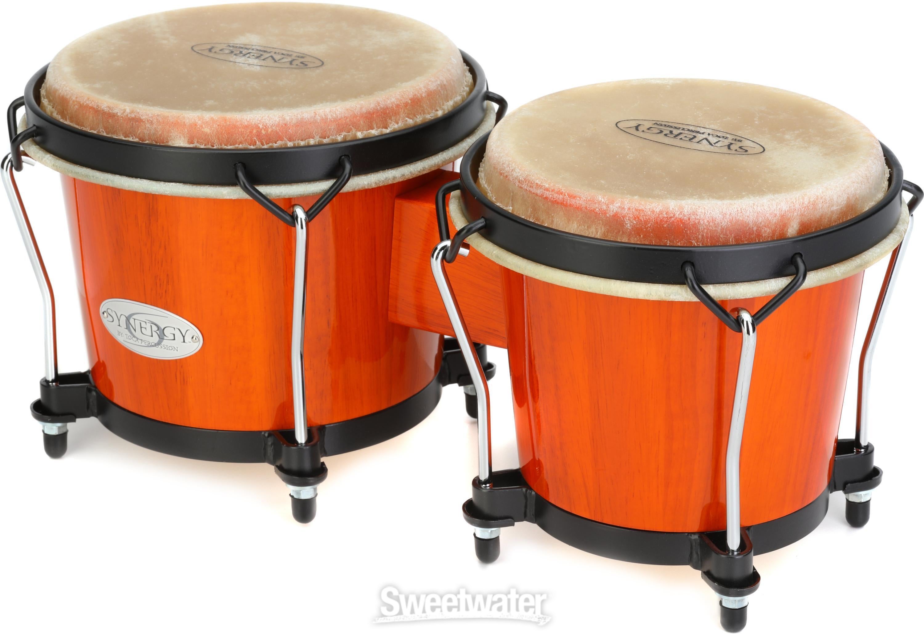 Toca Percussion Synergy Wood Bongos - Amber