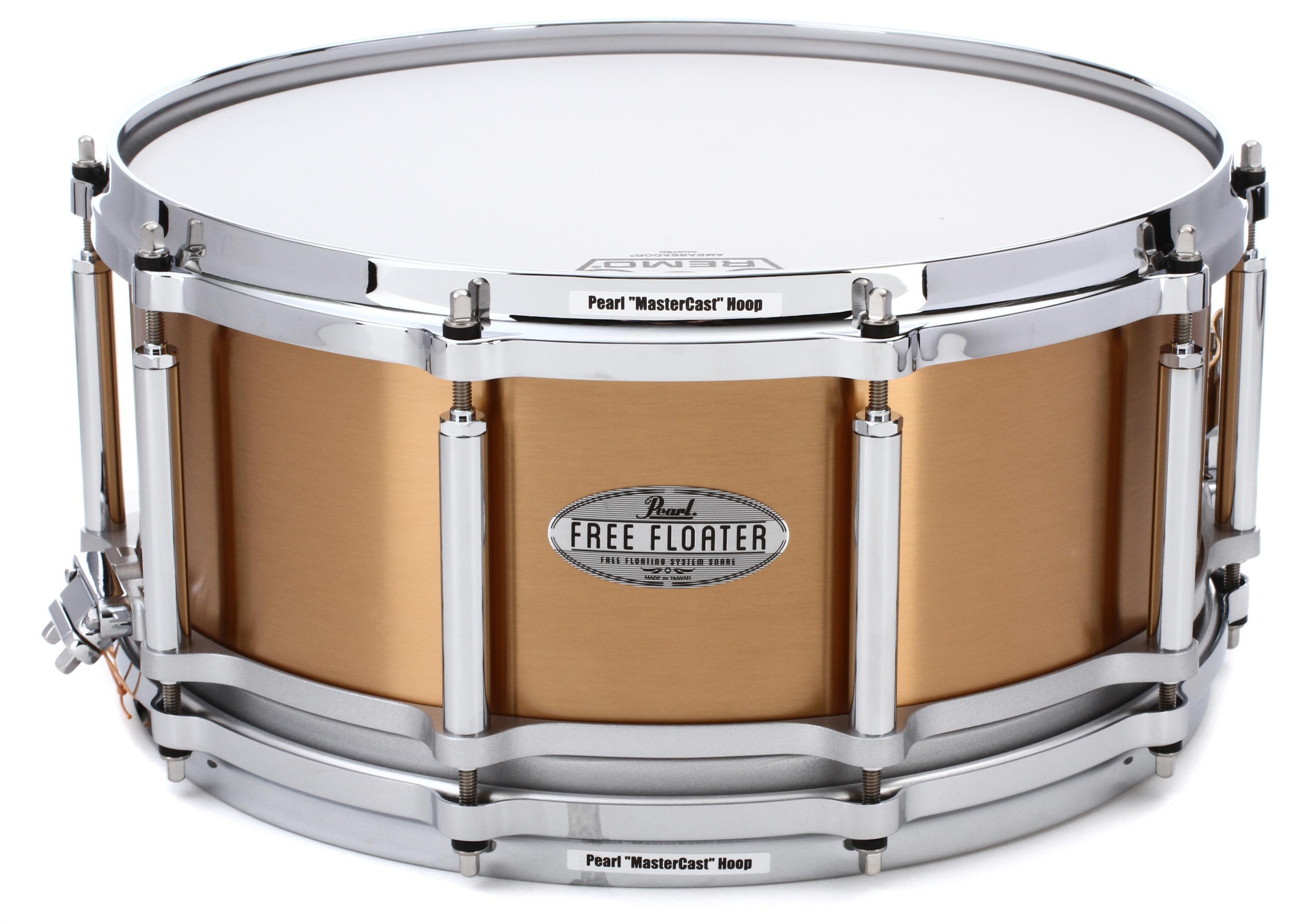 Pearl Free Floater Phosphor Bronze 6.5x 14-inch Snare Drum - Natural