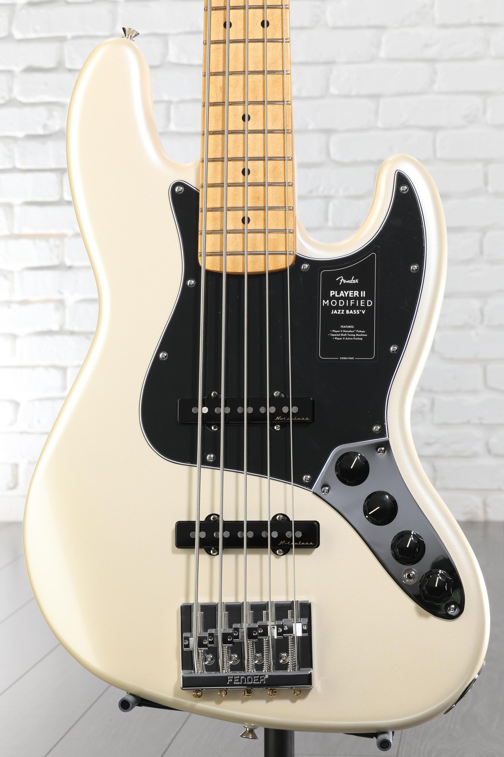 Fender Player II Modified Active Jazz Bass V - Olympic Pearl