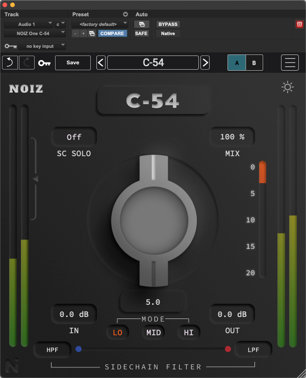 Photo of KIT Plugins NOIZ One C-54 Compressor Plug-in
