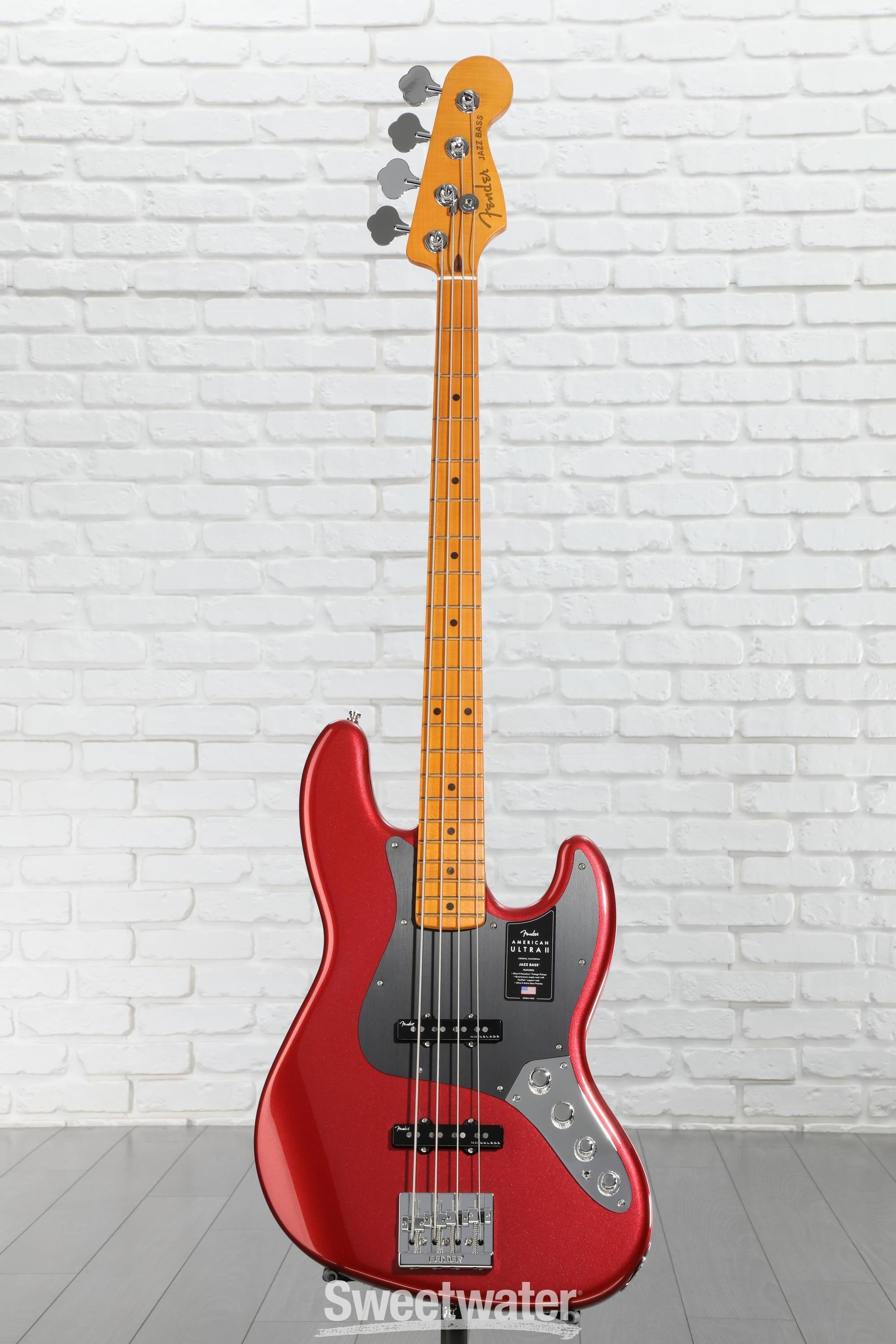 Fender American Ultra II Jazz Bass - Sinister Red, Maple