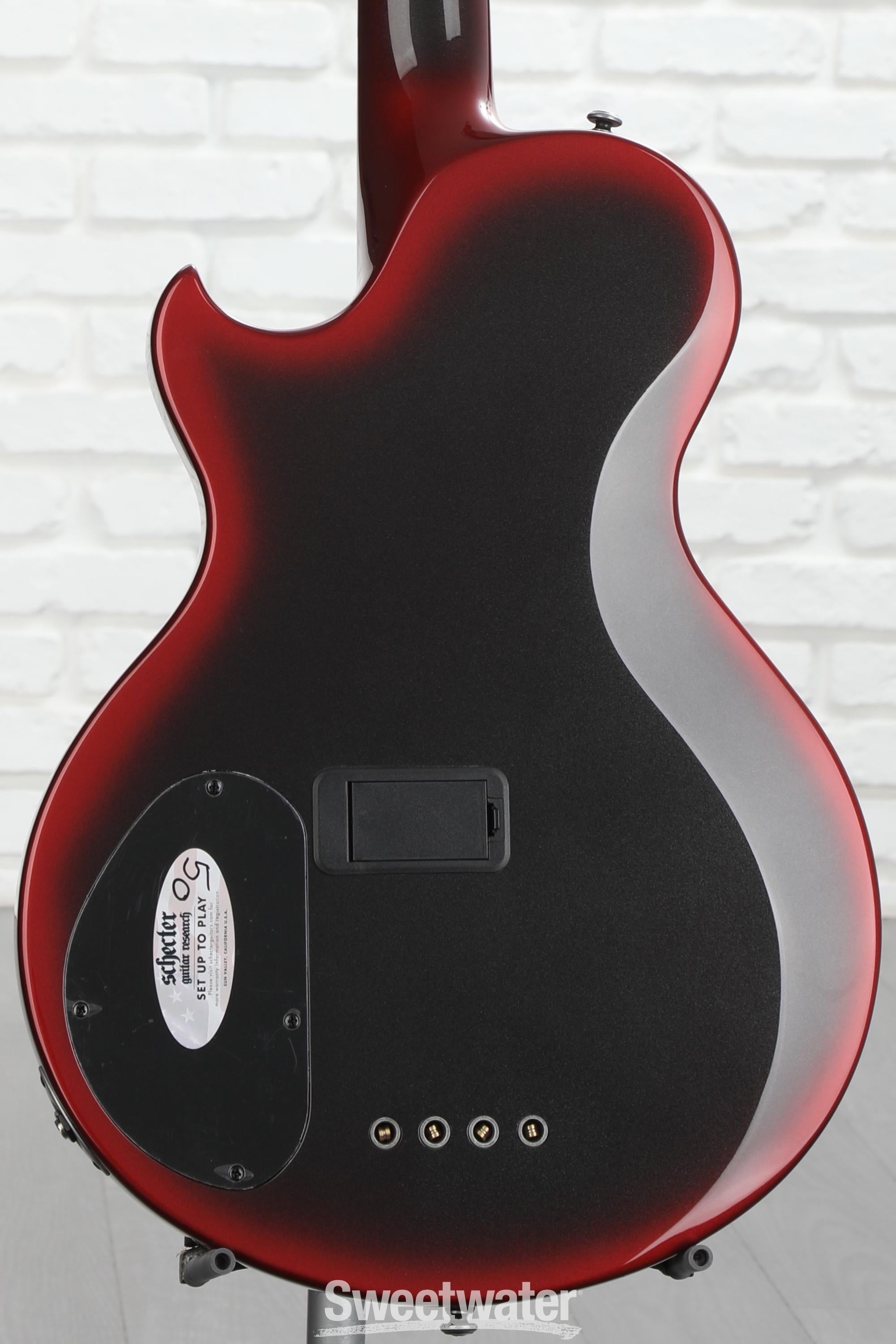 Schecter Nadja Peulen NP-4 Bass Guitar - Red Syren Burst