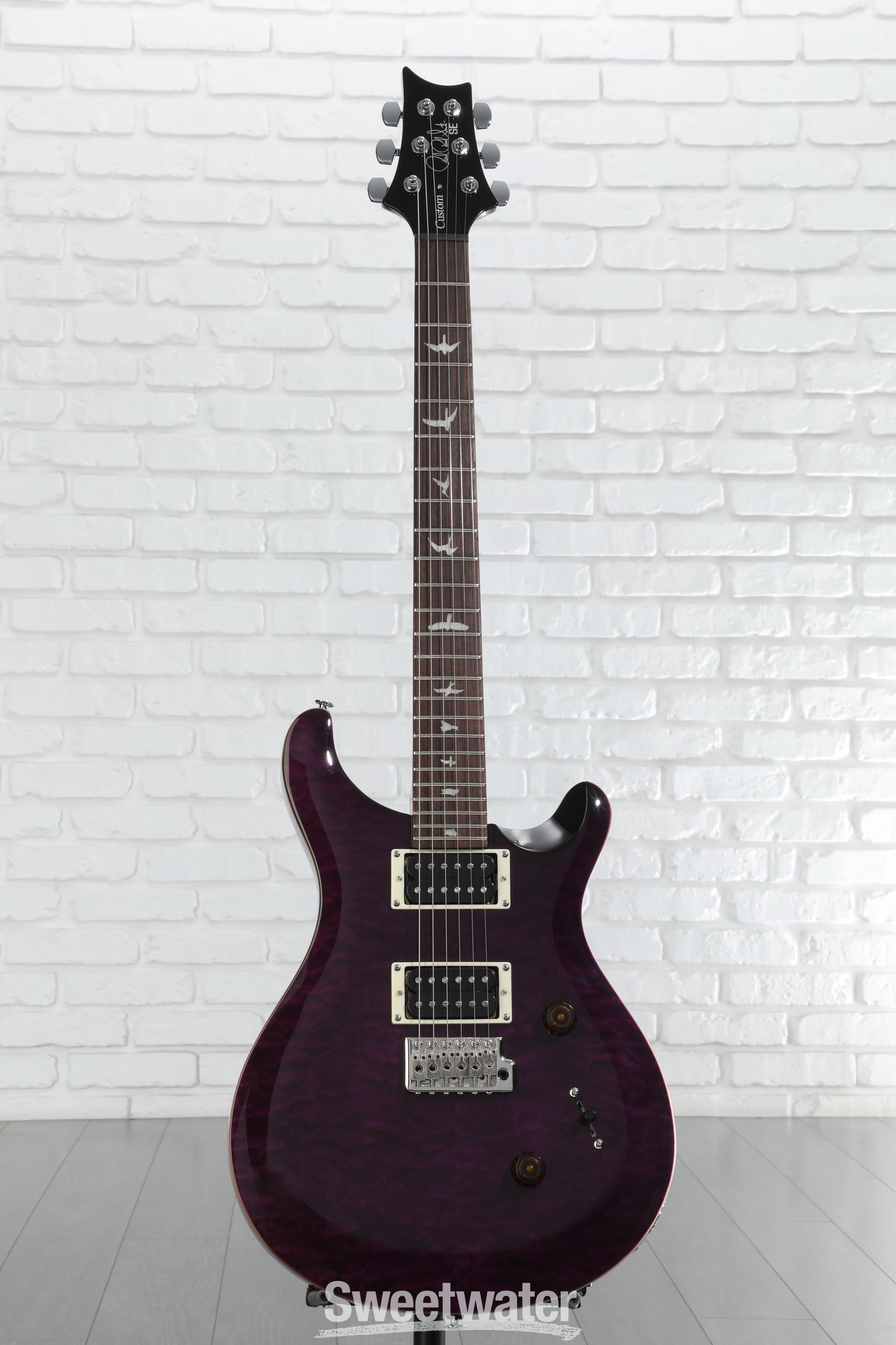 【美品】PRS se custom 24 Beveled Amethyst PRS SE Custom 24 Electric Guitar - Amethyst, Sweetwater