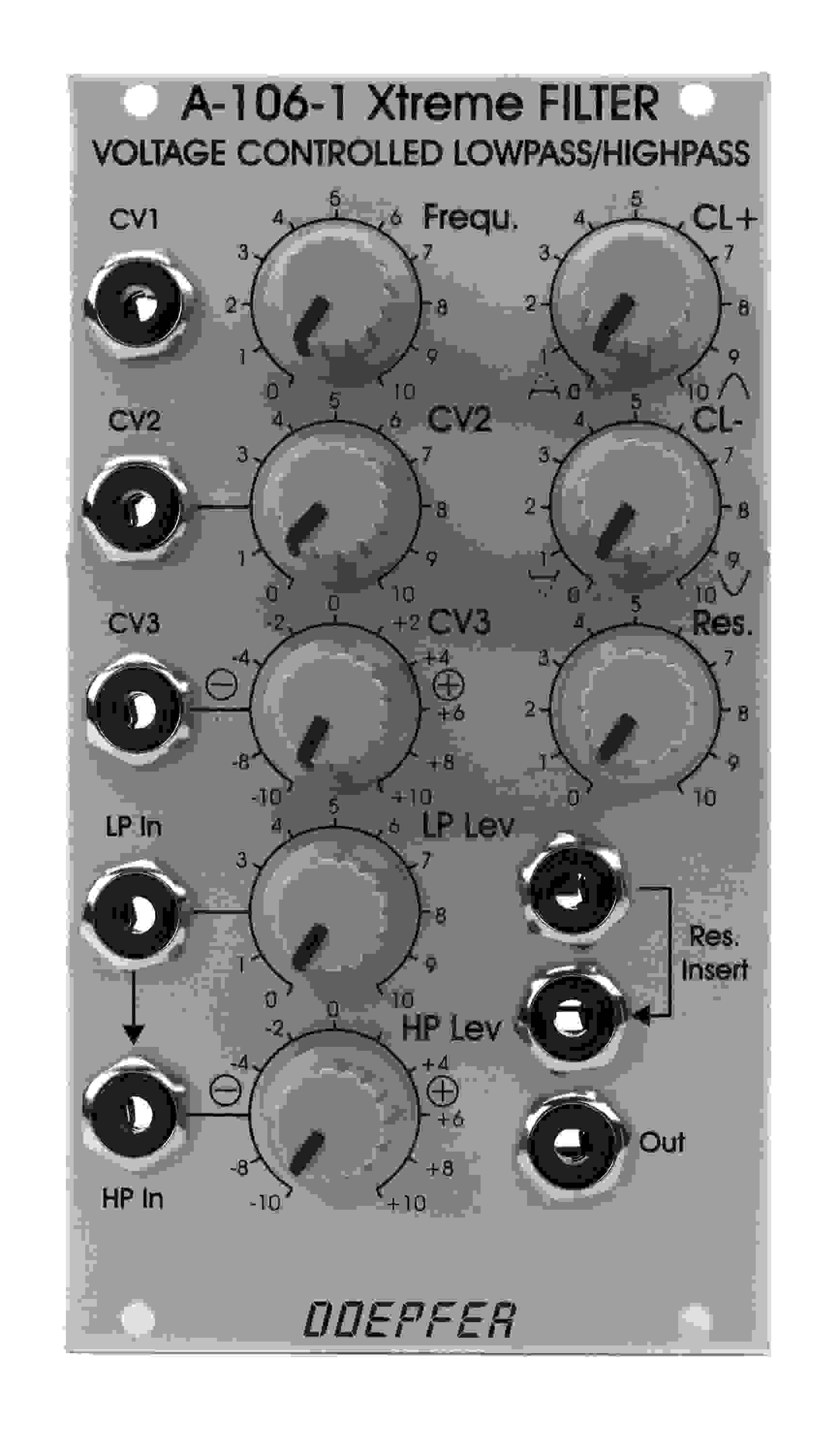 Doepfer A-106-1 Xtreme Low Pass/High Pass Filter Eurorack Module