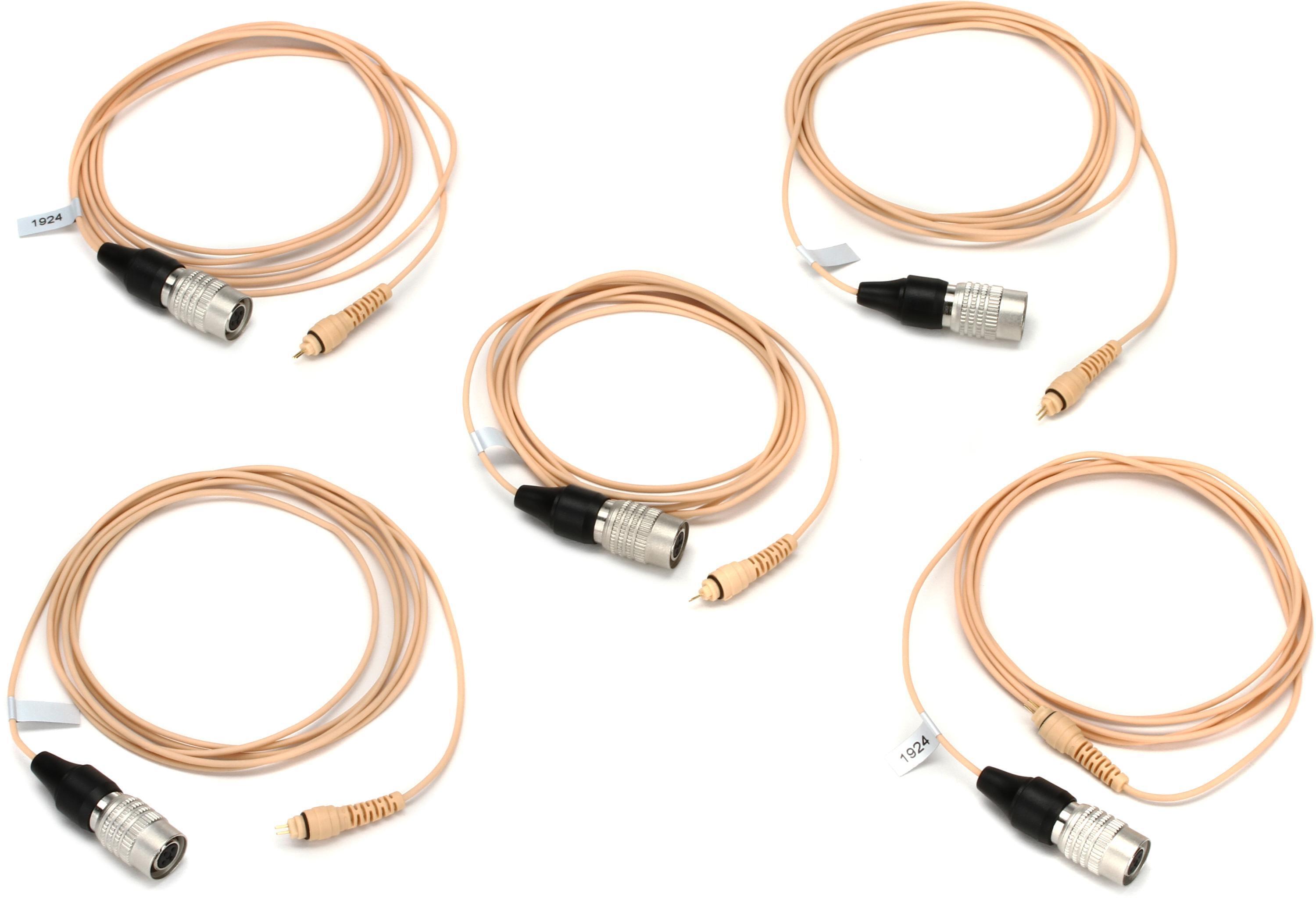 Photo of Acacia Audio LIZ Replacement Cable for Audio-Technica Wireless (cW) - Tan (5-pack)