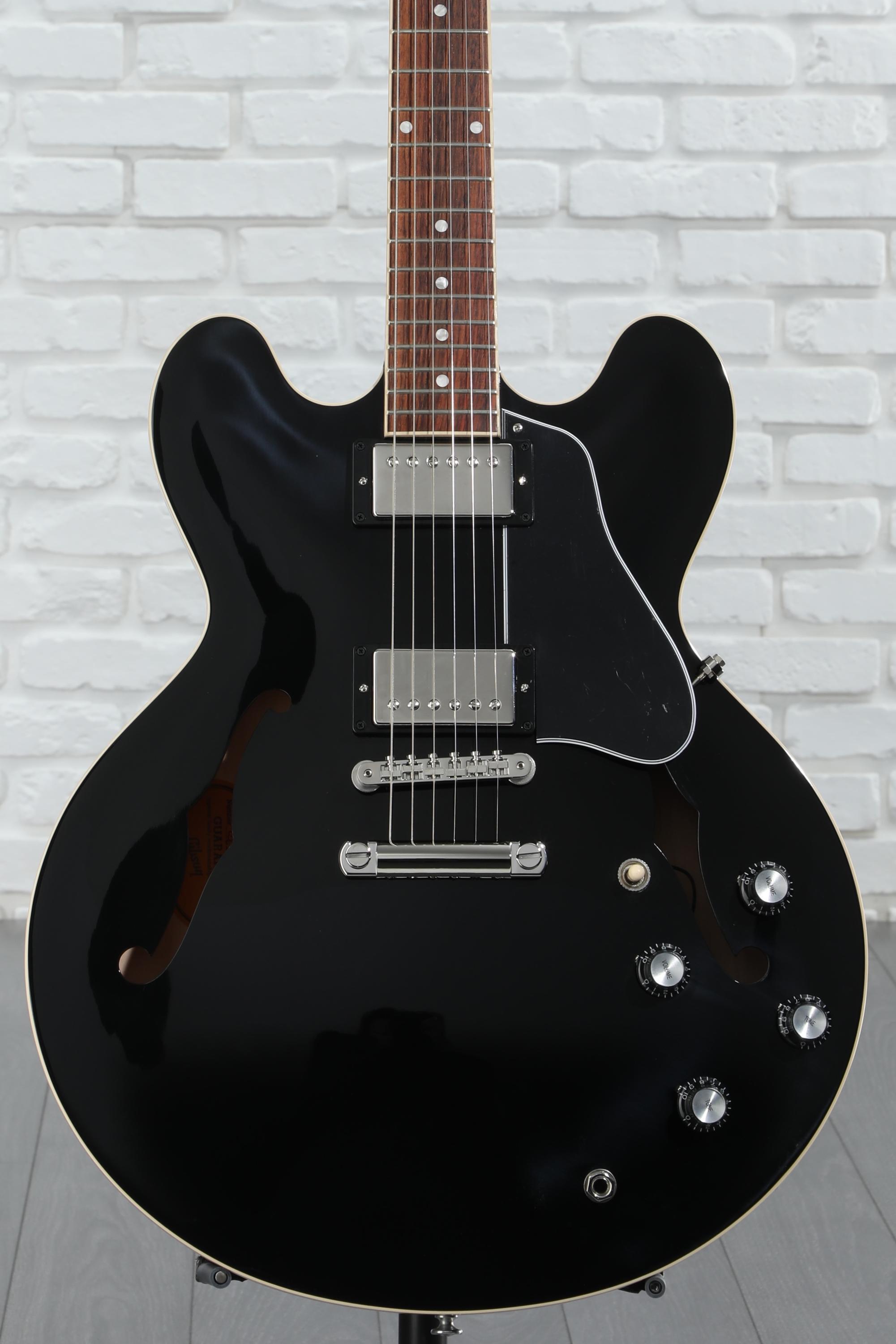 ギター Gibson ES-335 Ebony Gibson ES-335 Semi-hollow body Electric Guitar - Vintage