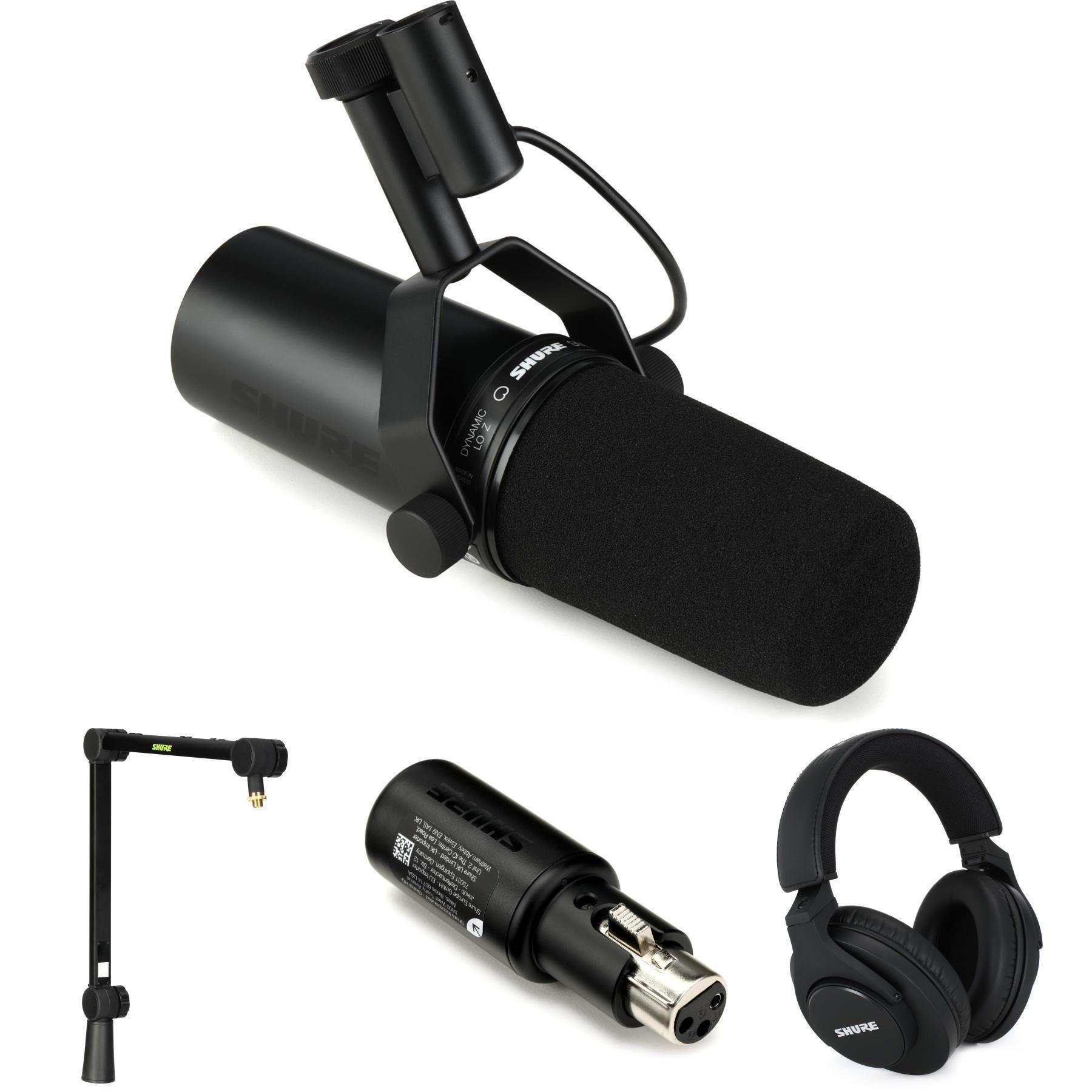 Shure SM7dB Active Dynamic Microphone and SRH440A Headphones USB