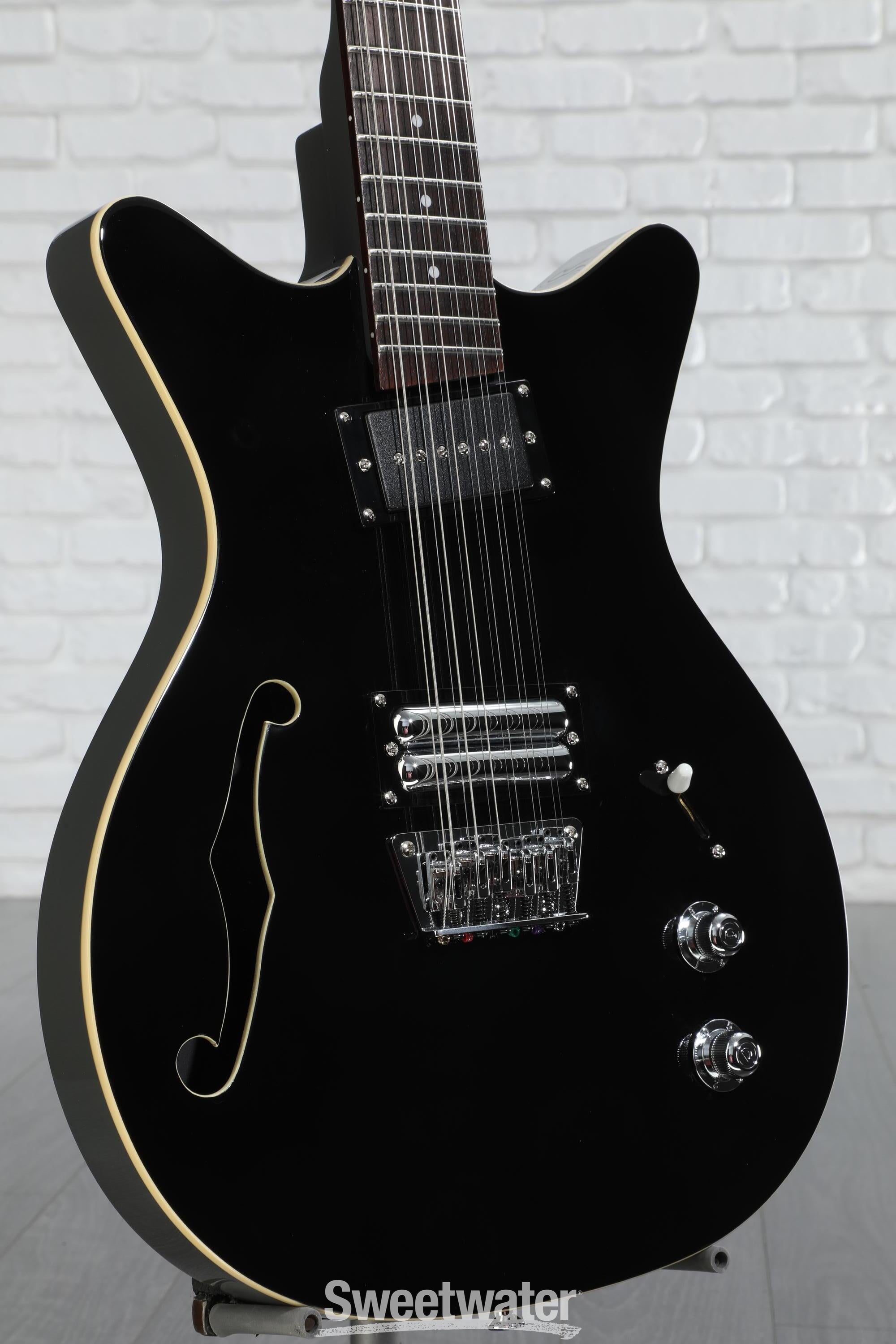 Danelectro Fifty Niner 12-string Semi-hollowbody Electric Guitar - Black Top