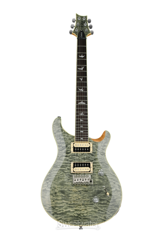 PRS SE Custom 24 Electric Guitar - Trampas Green Quilted PRS SE Custom 24 Electric Guitar - Trampas Green Quilted
